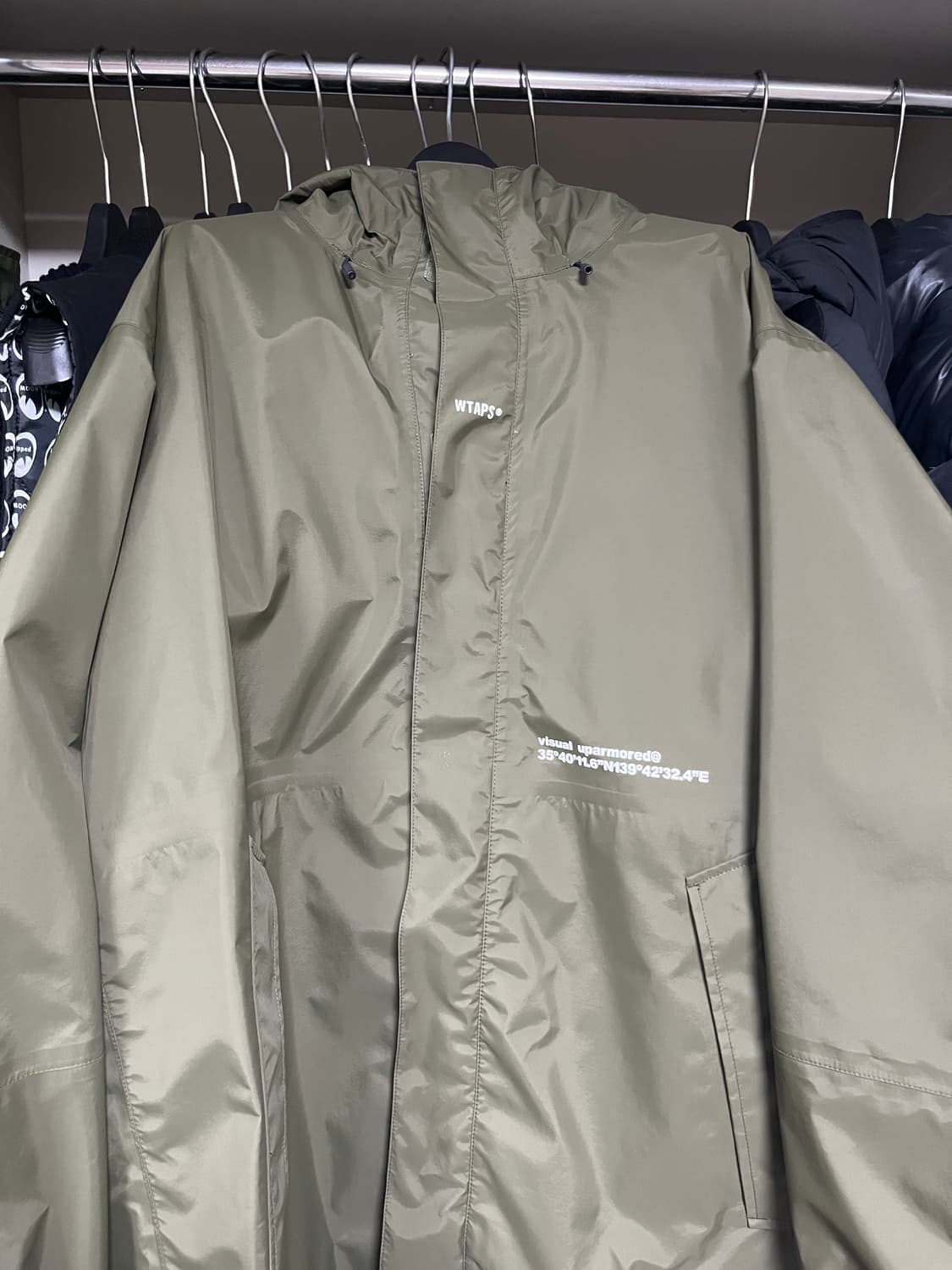 [L] 더블탭스 22SS 3레이어 나일론 롱 자켓 상품이미지8