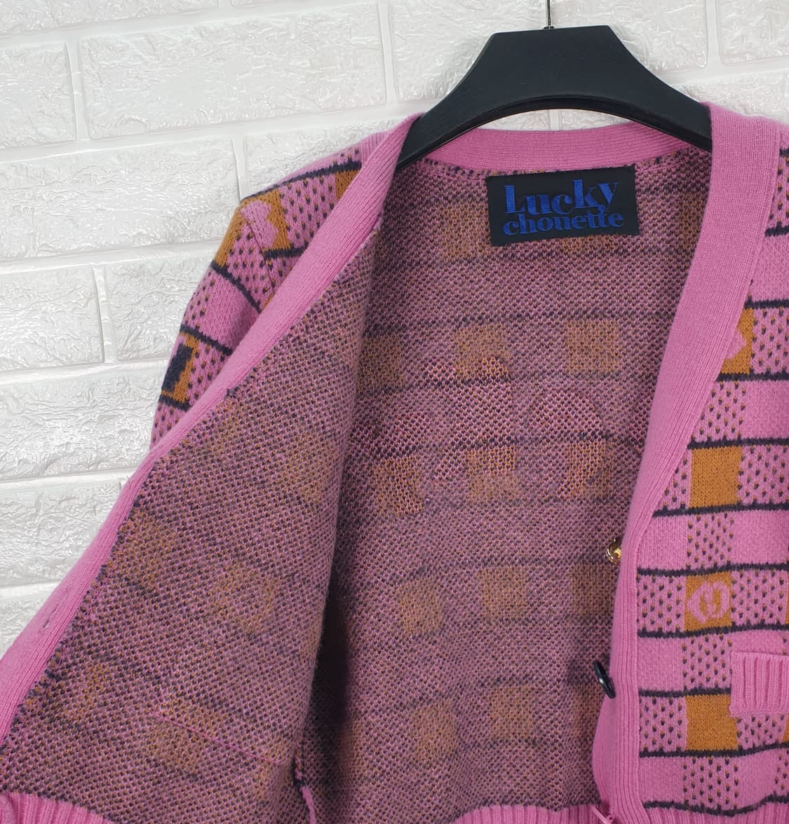 [F]럭키슈에뜨 크롭 니트 가디건 상품이미지4