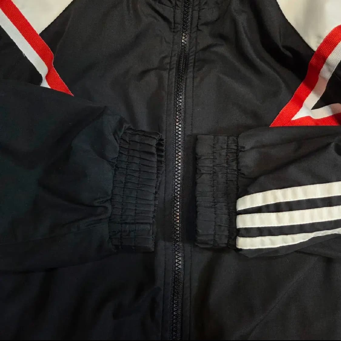 올드스쿨 00s 아디다스 삼각로고 패턴 바람막이 자켓 (실XL) 상품이미지3