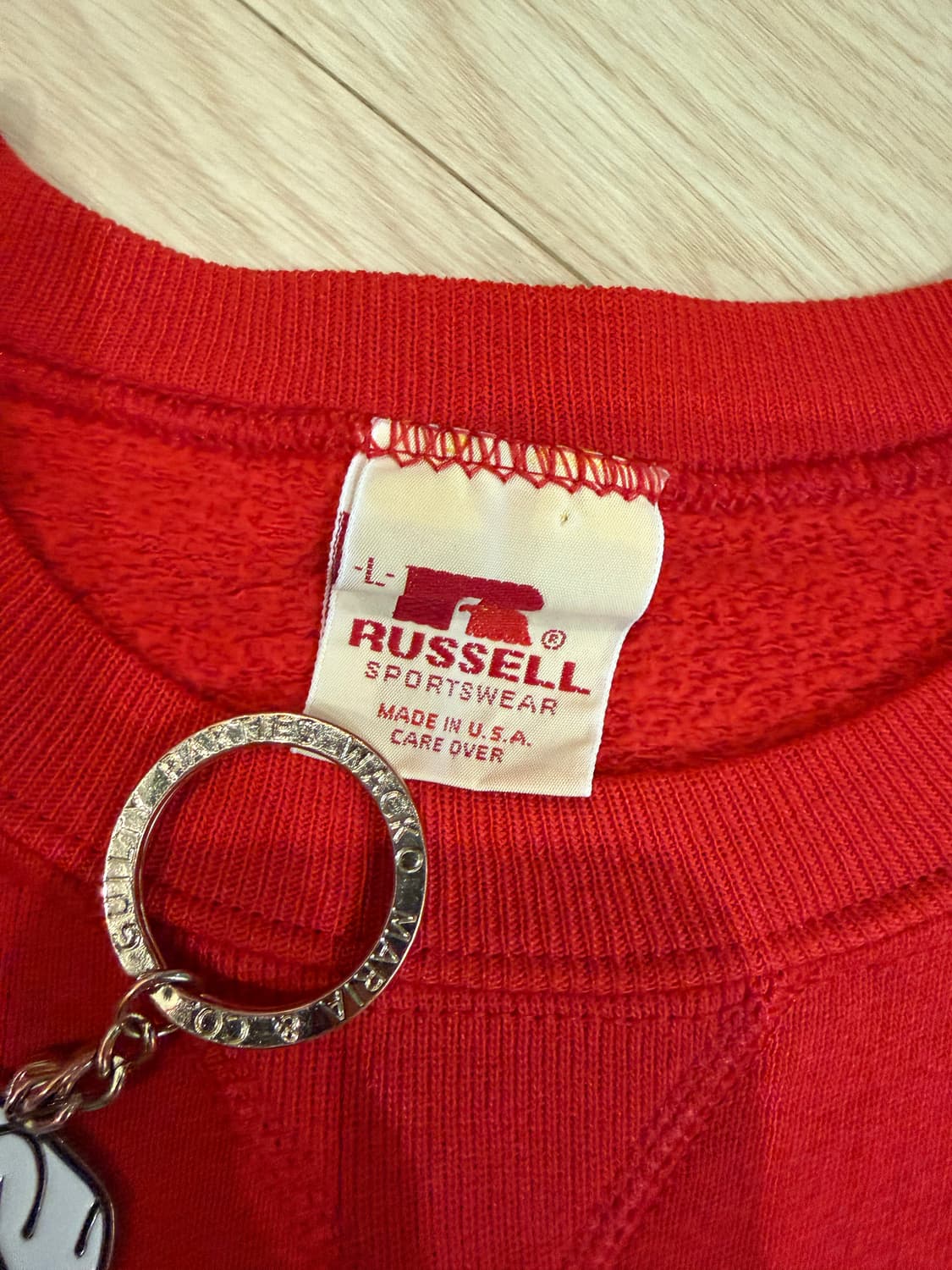 [L] 70s 러셀 맨투맨 레드 상품이미지2
