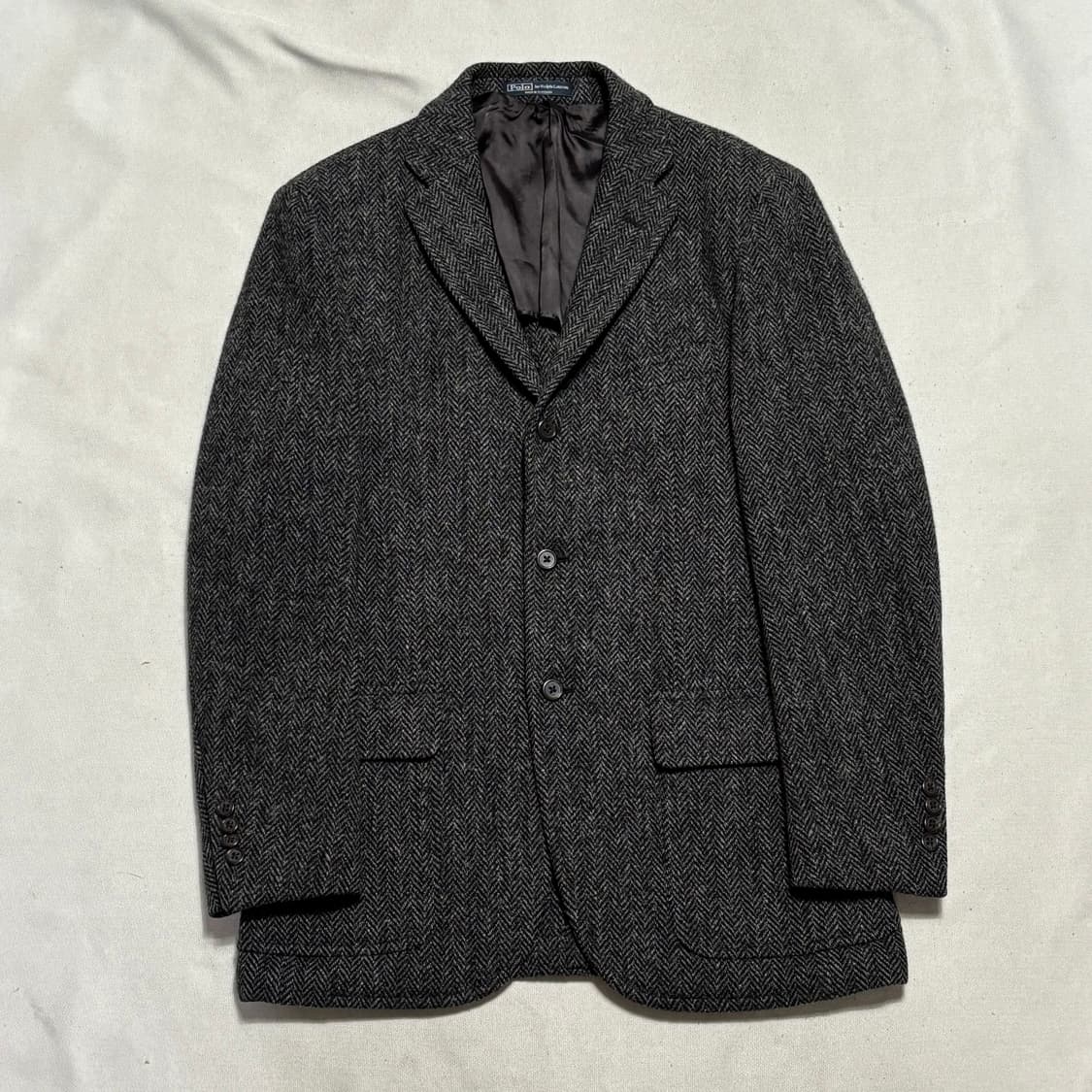 38R 폴로랄프로렌 버진 울 헤링본 블레이져 상품이미지2