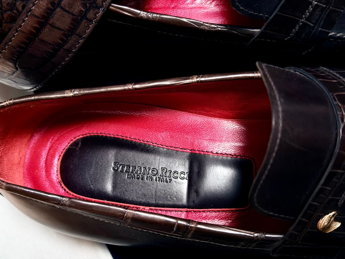 (새상품,강추👍)스테파노리치 악어가죽 로퍼 상품이미지4