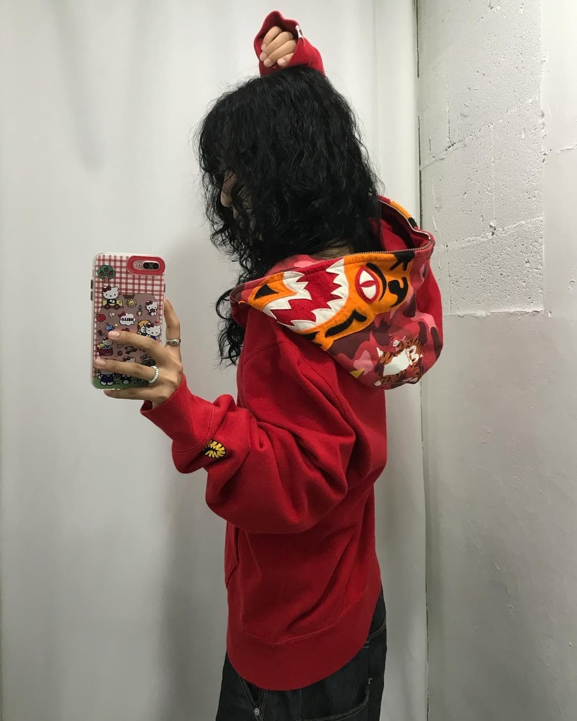 Bape Tiger Shark Two-way Hood Zip-Up 상품이미지2