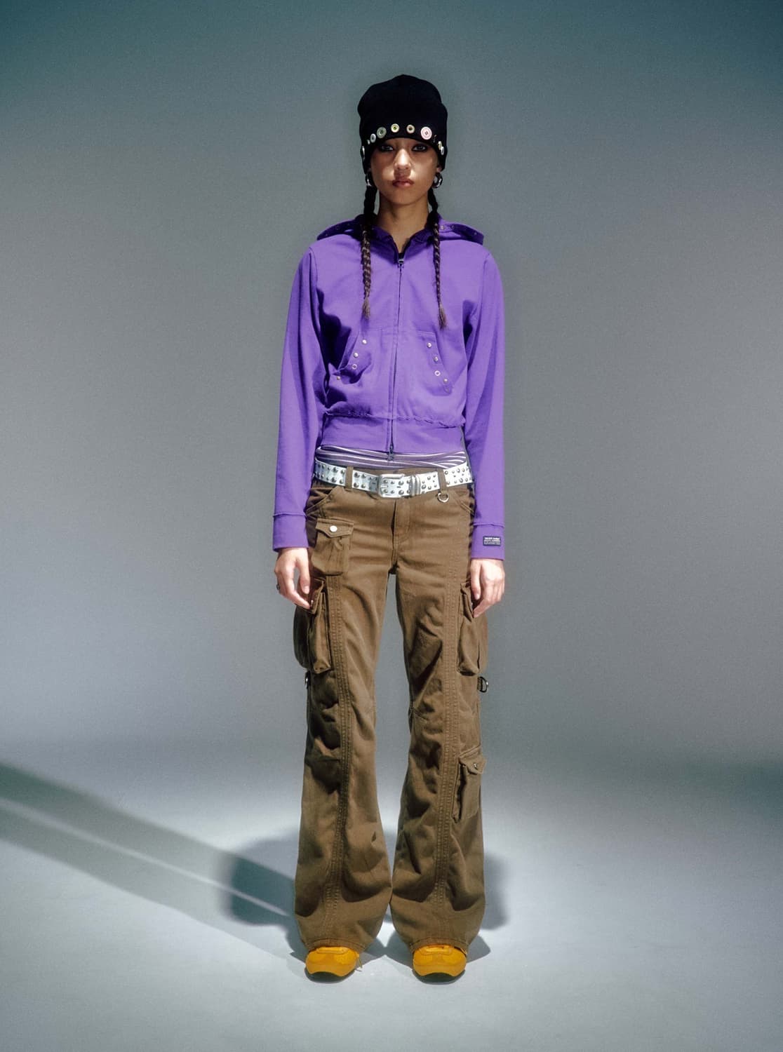 WOMEN SCOTTIE SEMI BOOTS CUT PANTS BROWN 상품이미지3