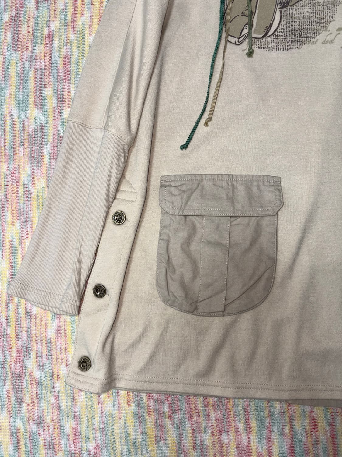 고양이 포켓 긴소매 티셔츠 상품이미지9