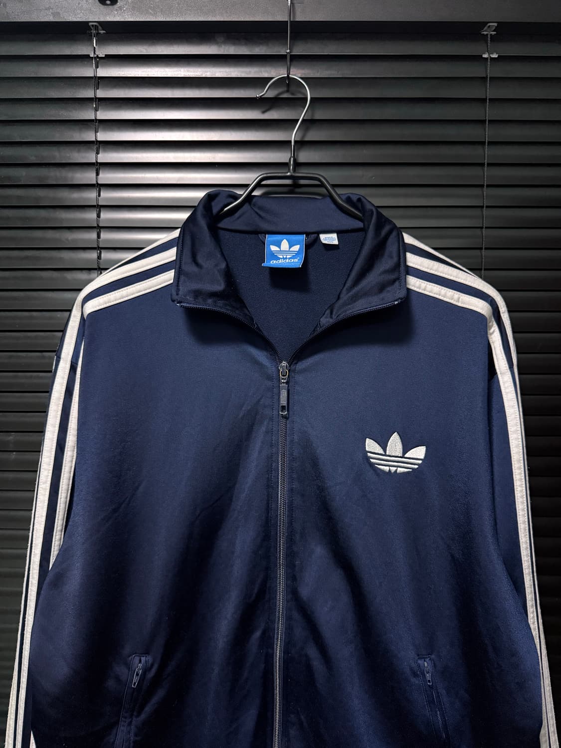 아디다스 구 파이어버드 져지 트랙탑 집업 유로파 105 XL 남색 네이비 상품이미지4