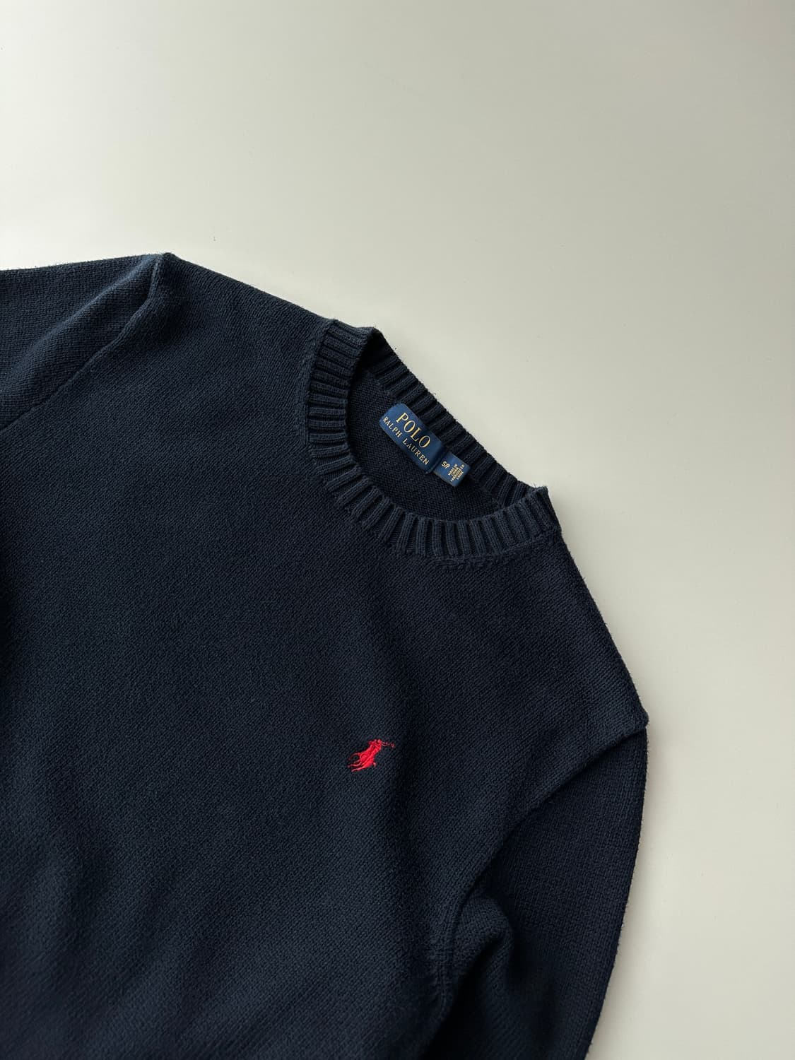 폴로 랄프로렌 라운드넥 니트 S 상품이미지3