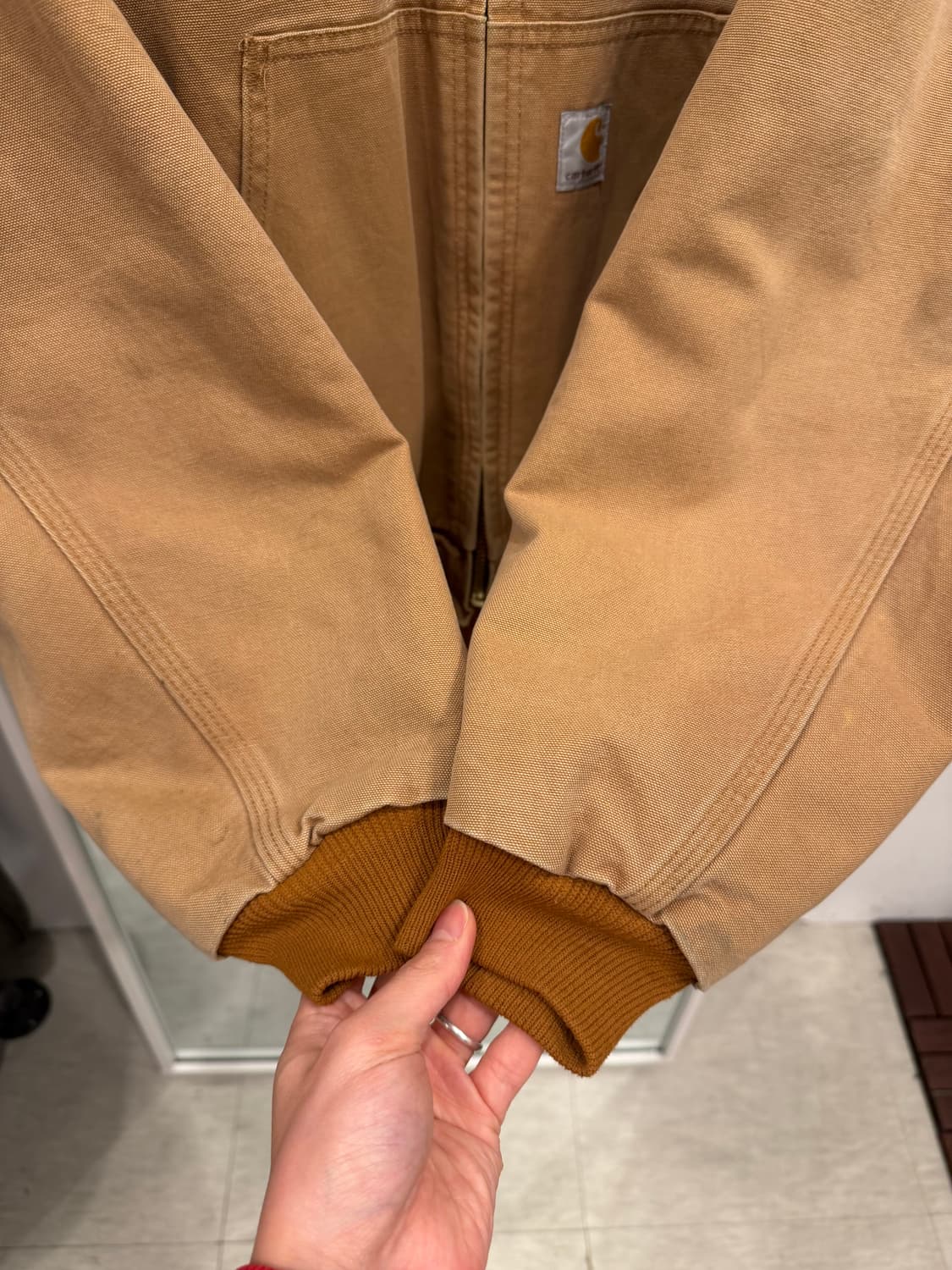 00s Carhartt 칼하트 덕 액티브 후드 워크 자켓 (USA) 상품이미지4