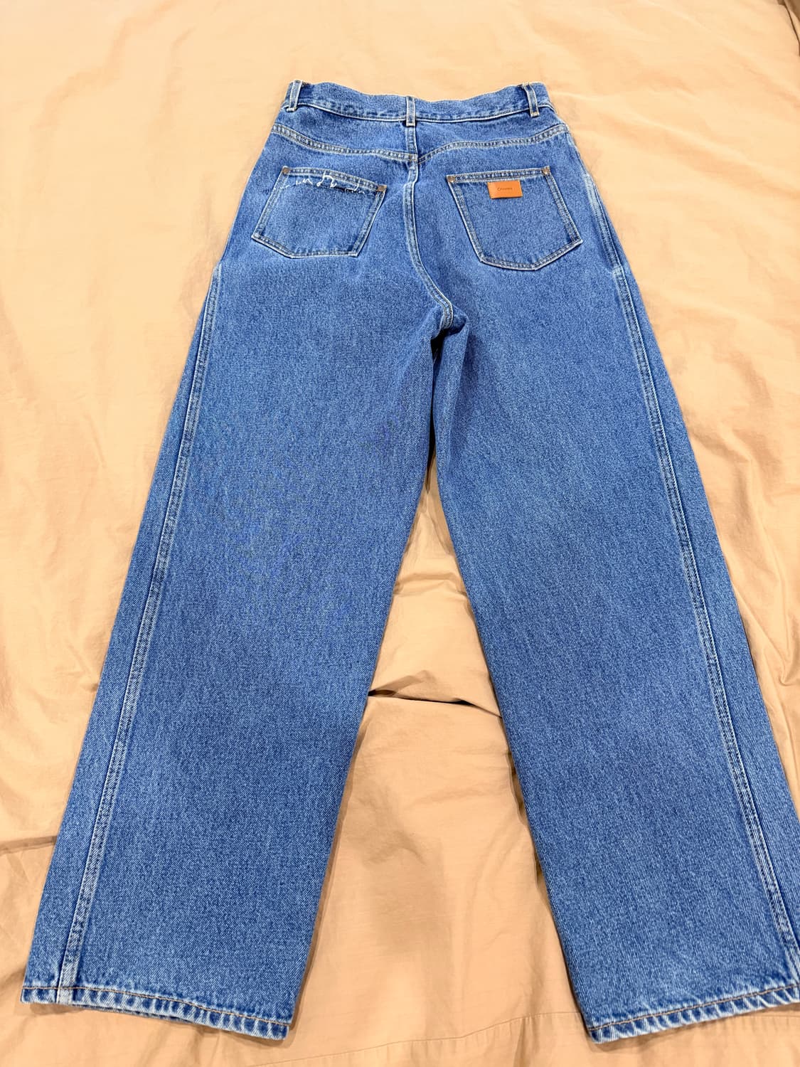 Cristaseya 크리스타세야 블리치드 하이웨스트 데님 청바지 상품이미지4