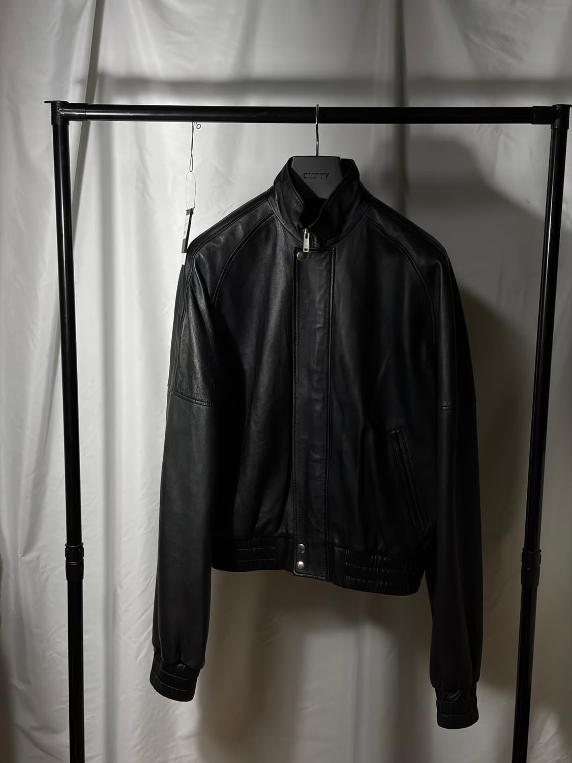 [L] 루단 레더 블루종 상품이미지1