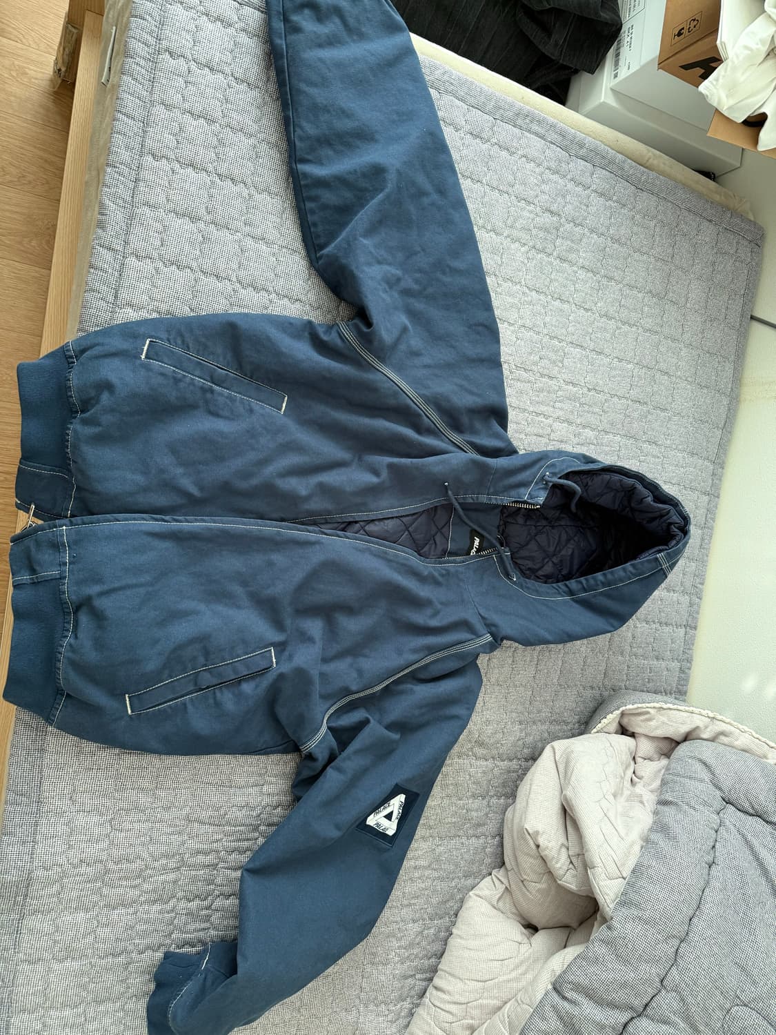 [M]팔라스 24FW 10온즈 후디드 자켓 네이비 상품이미지10