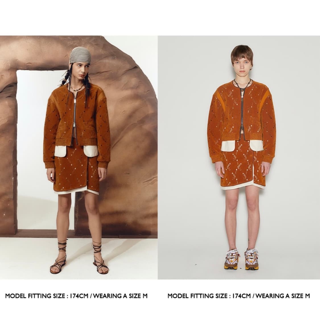 앤더슨 벨 KALIA PUNCHING SUEDE BOMBER JACKET 상품이미지5