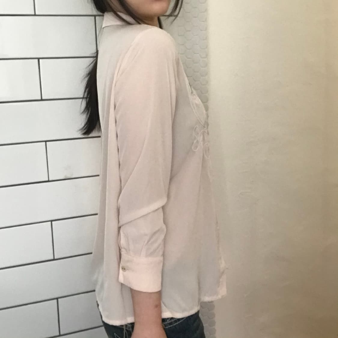 빈티지 자수 셔츠 상품이미지5