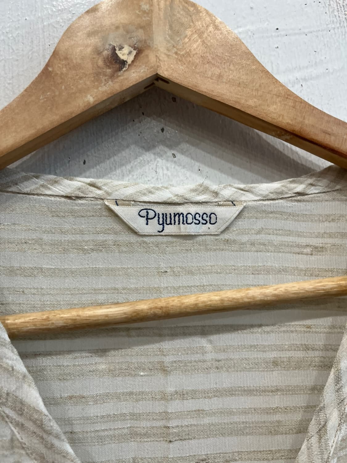 Pyumosso 레이온 롱 슬리브리스 버튼 원피스 상품이미지6