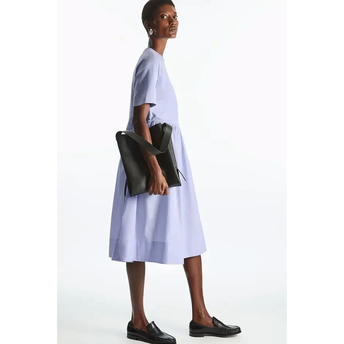 코스 COS 컨트래스트 반팔 드레스 상품이미지2