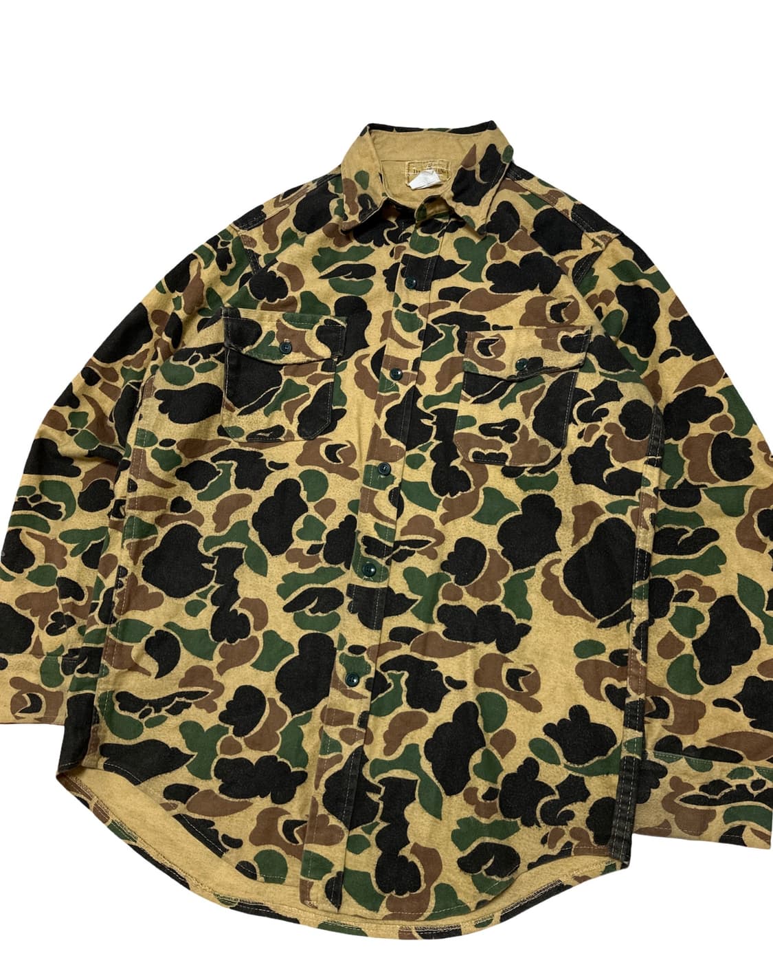 USA 빈티지 카모 코튼 셔츠자켓 상품이미지3