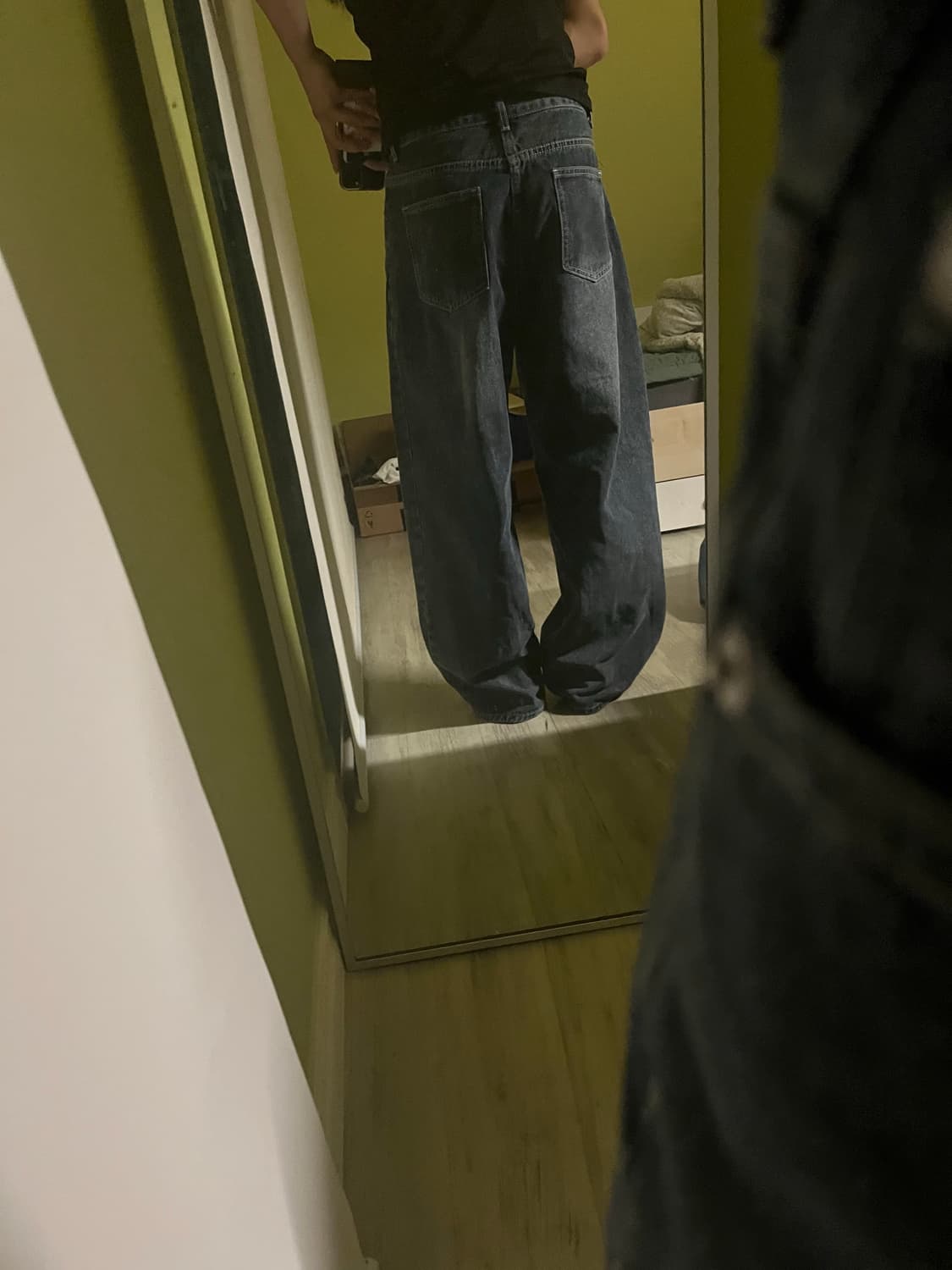 원더플레이스 와이드 청바지 상품이미지2