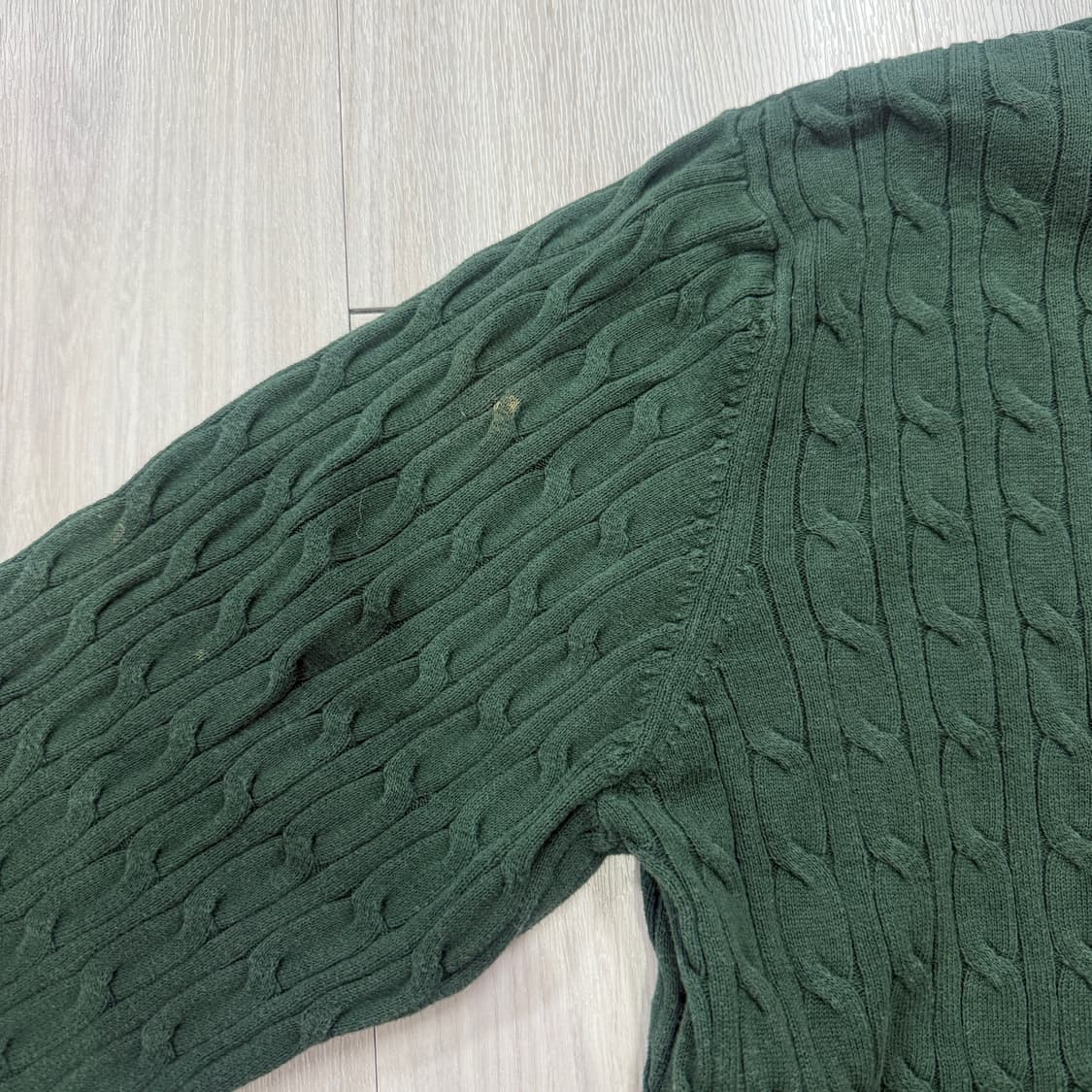 US 폴로 딥그린 꽈배기 니트 상품이미지4