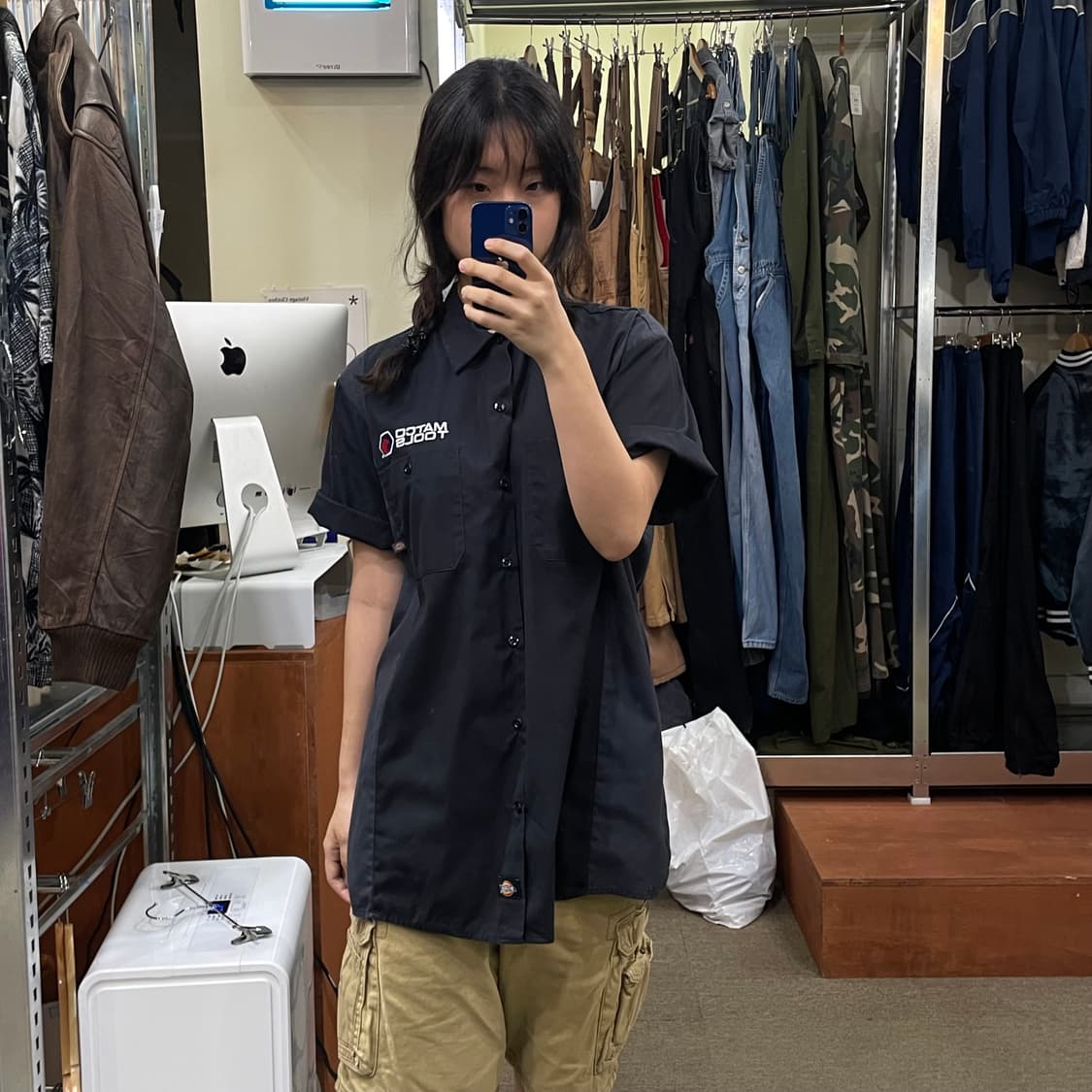 (L) Dickies 디키즈 반팔 셔츠 상품이미지1