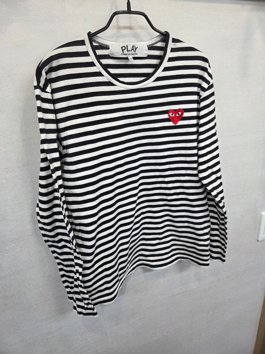 꼼데가르송 스트라이프 롱슬리브 긴팔 m 상품이미지6