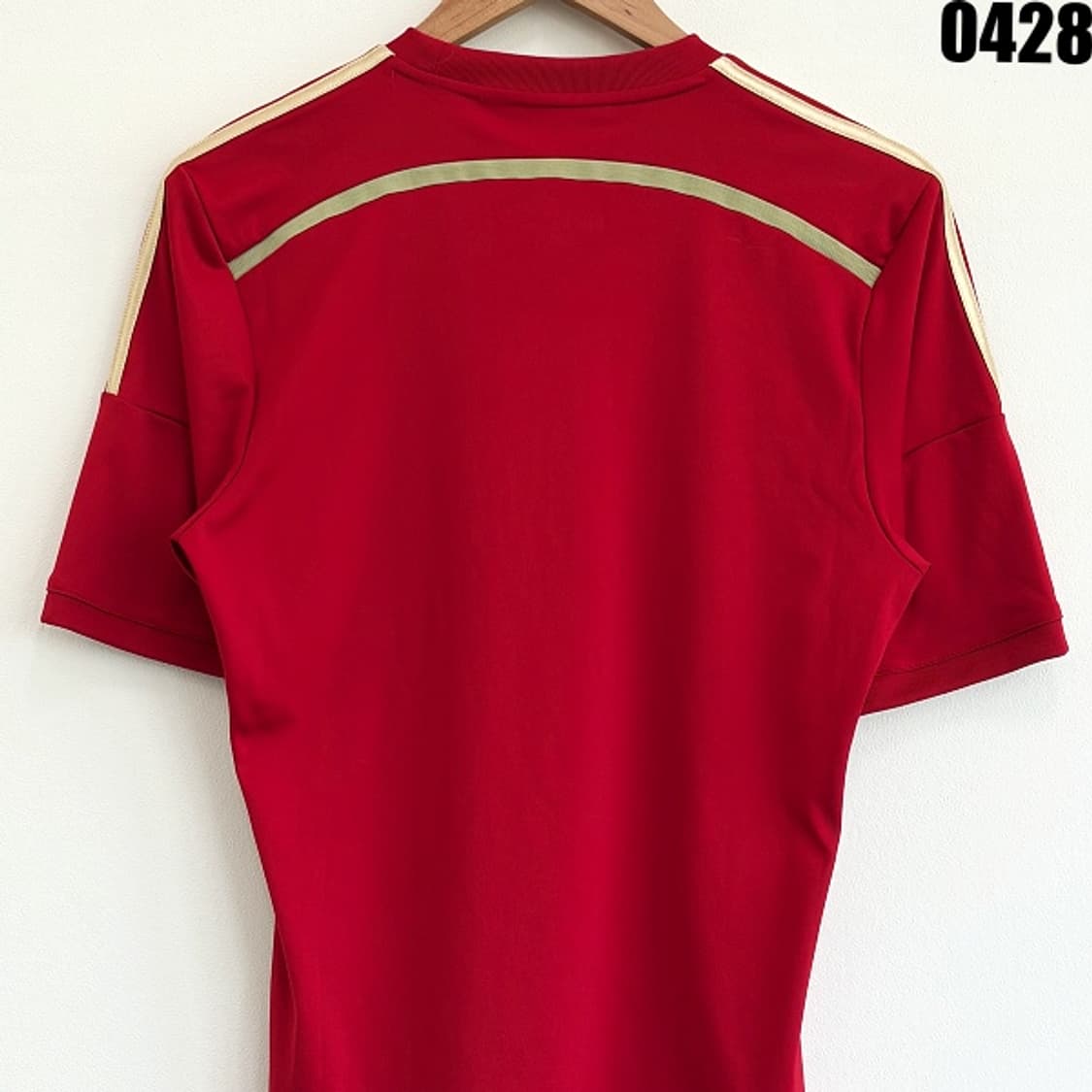 아디다스 스페인 국대 2010 홈 유니폼 클리마쿨 레드 S 0428 상품이미지7