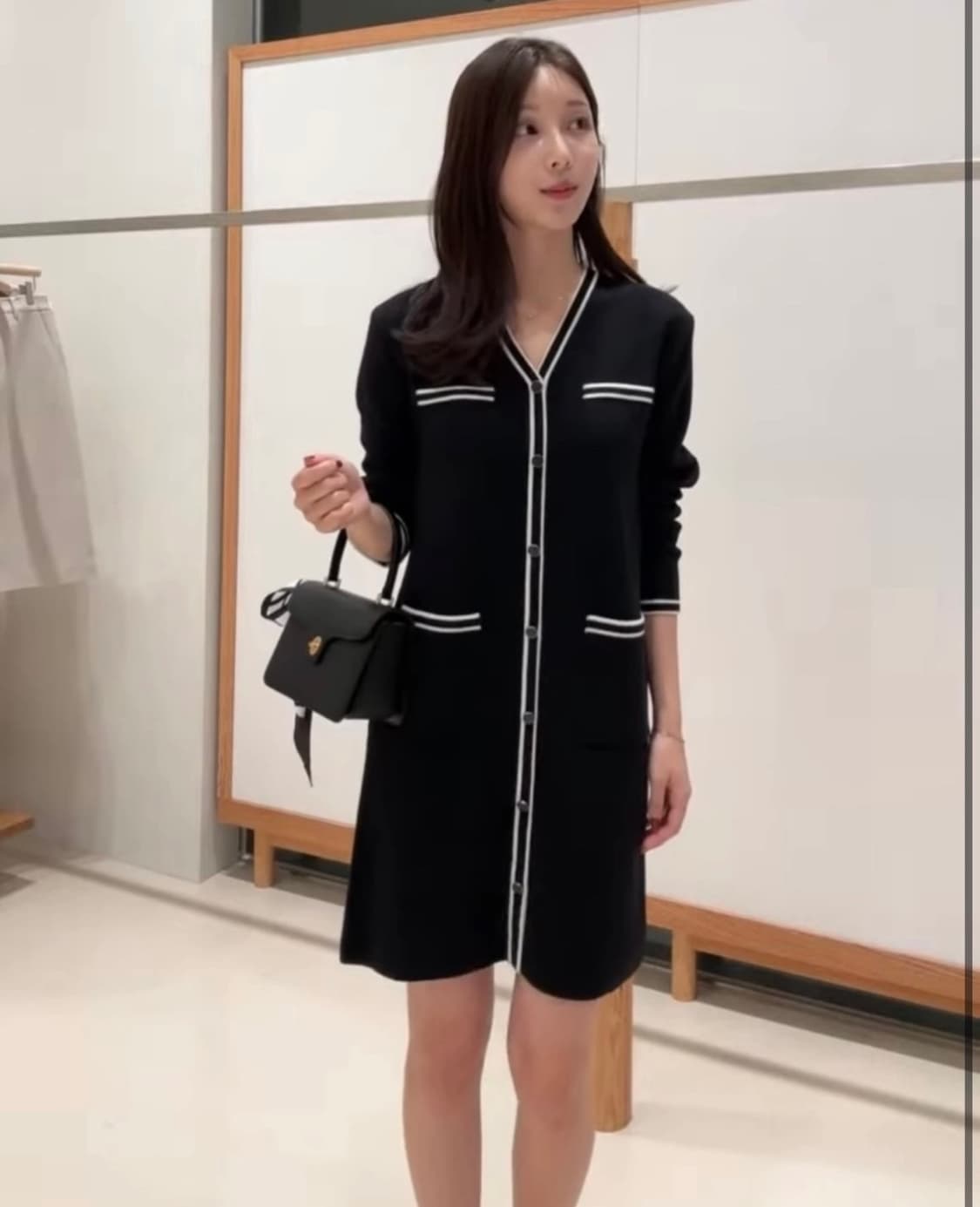 시에 카멜리 원피스 블랙 상품이미지2