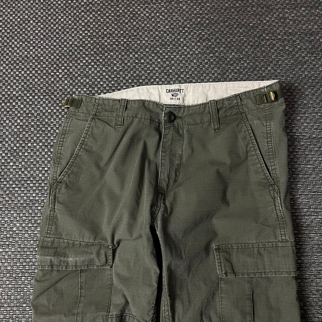 (30) 칼하트 wip 카키 카고 코튼 팬츠 상품이미지3