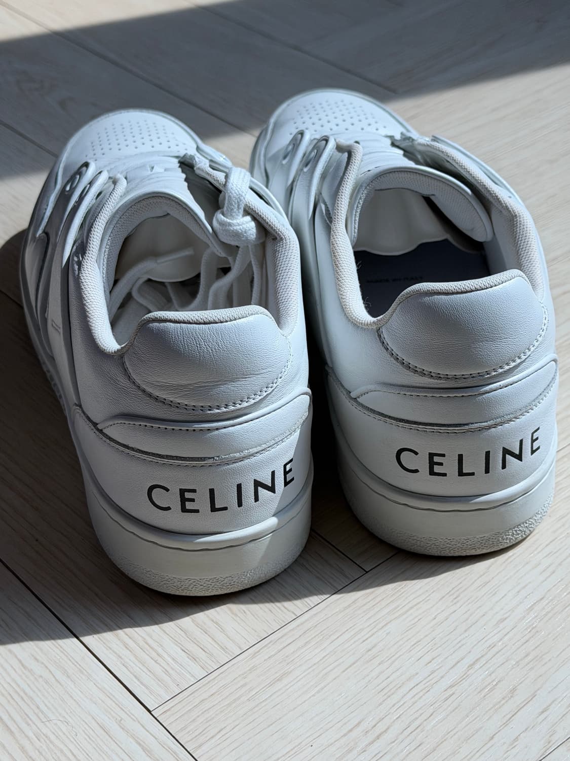 셀린느 화이트 레더 스니커즈 상품이미지4