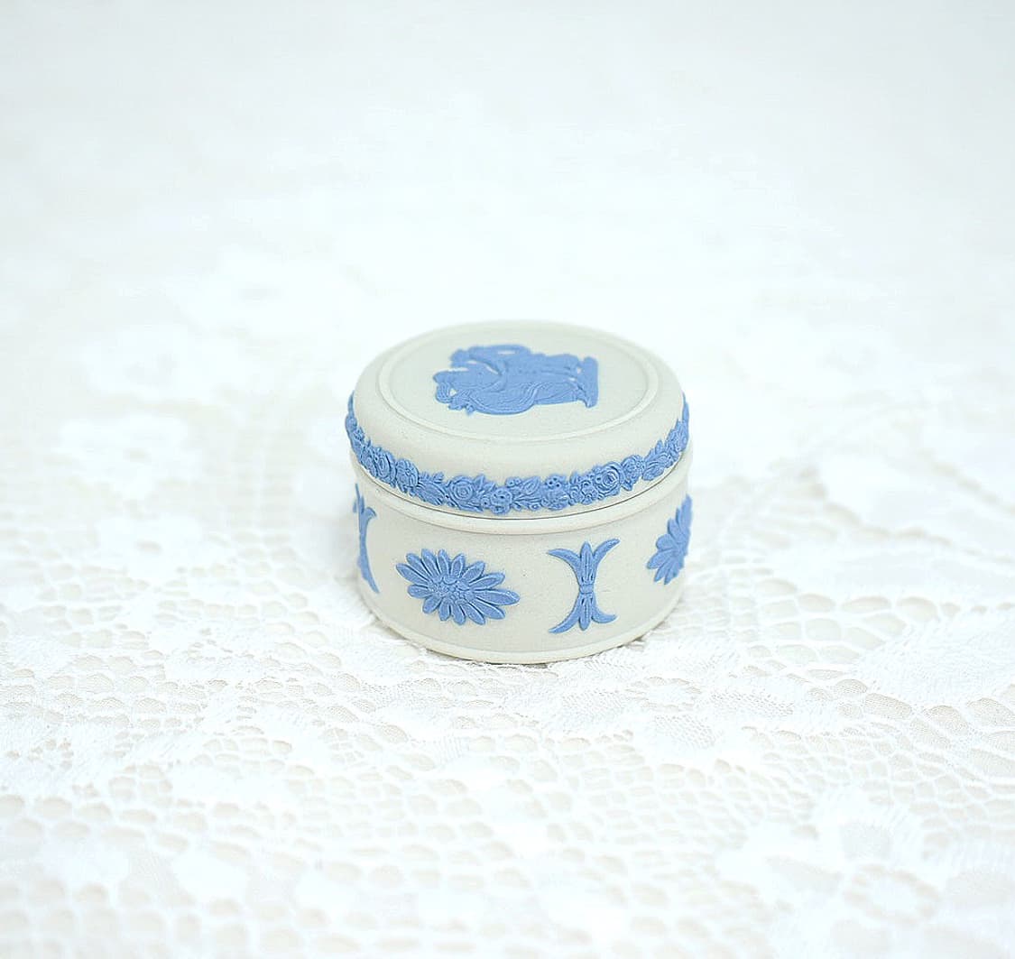 [영국엔틱] 웨지우드 제스퍼웨어 반지함 보석함 _ 화이트 [민트급] 상품이미지6