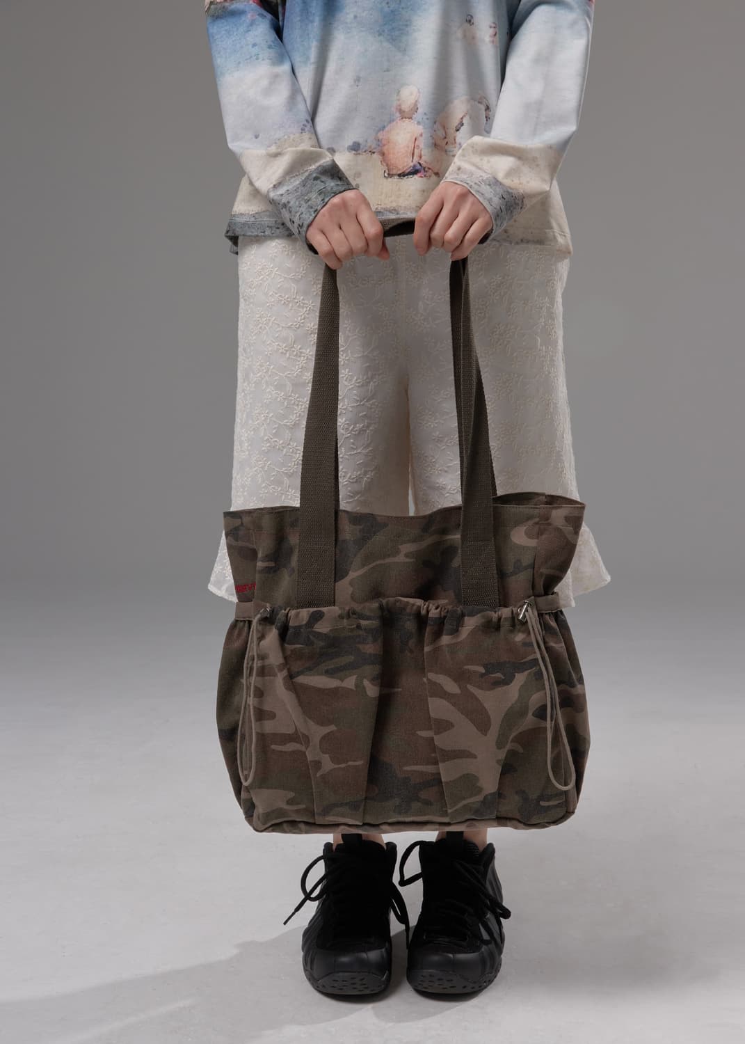 피브스피브스 카모 토트 백 Camo Canvas Tote Bag 상품이미지1