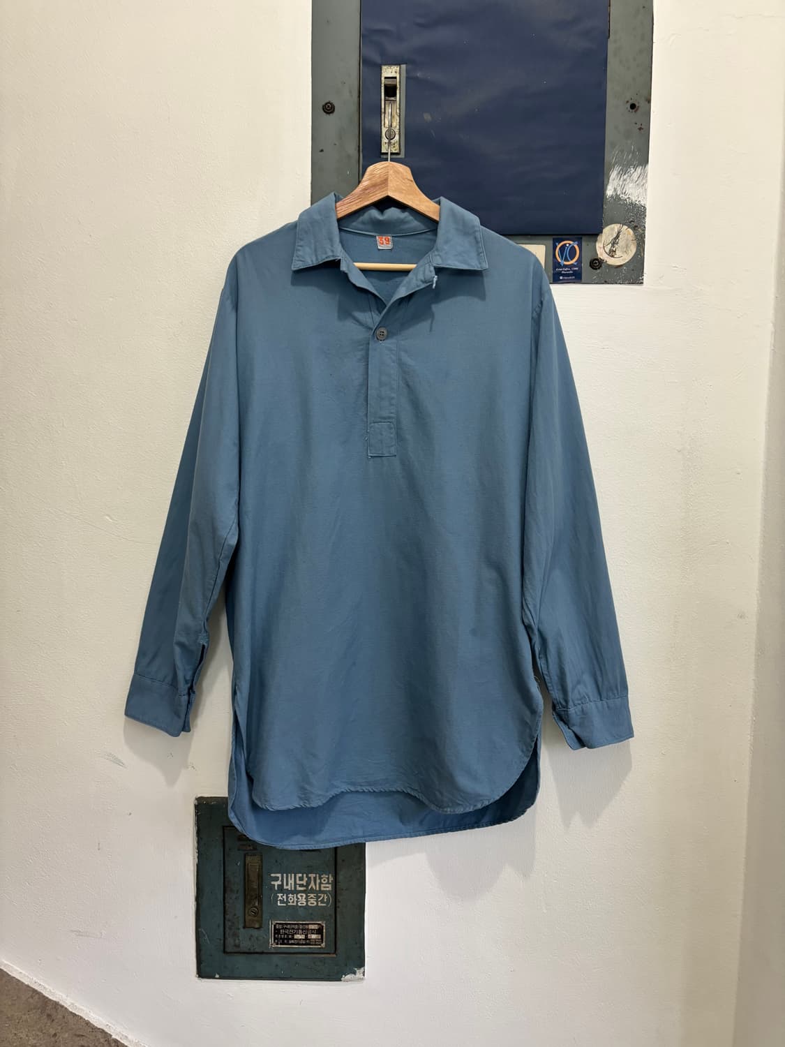 60s Swedish Military Sleep Shirt 상품이미지1