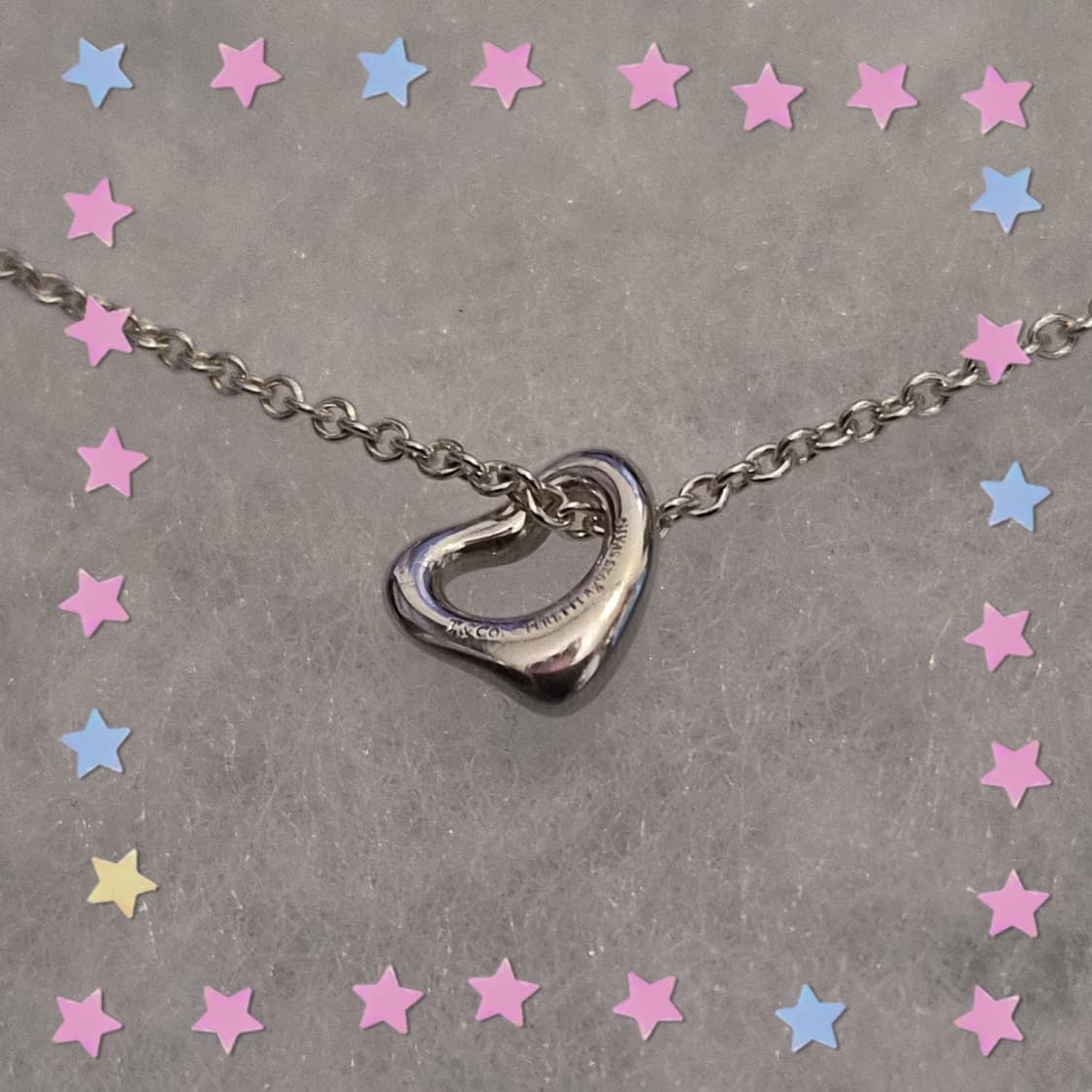 티파니앤코 정품 오픈하트 7mm 목걸이 상품이미지6