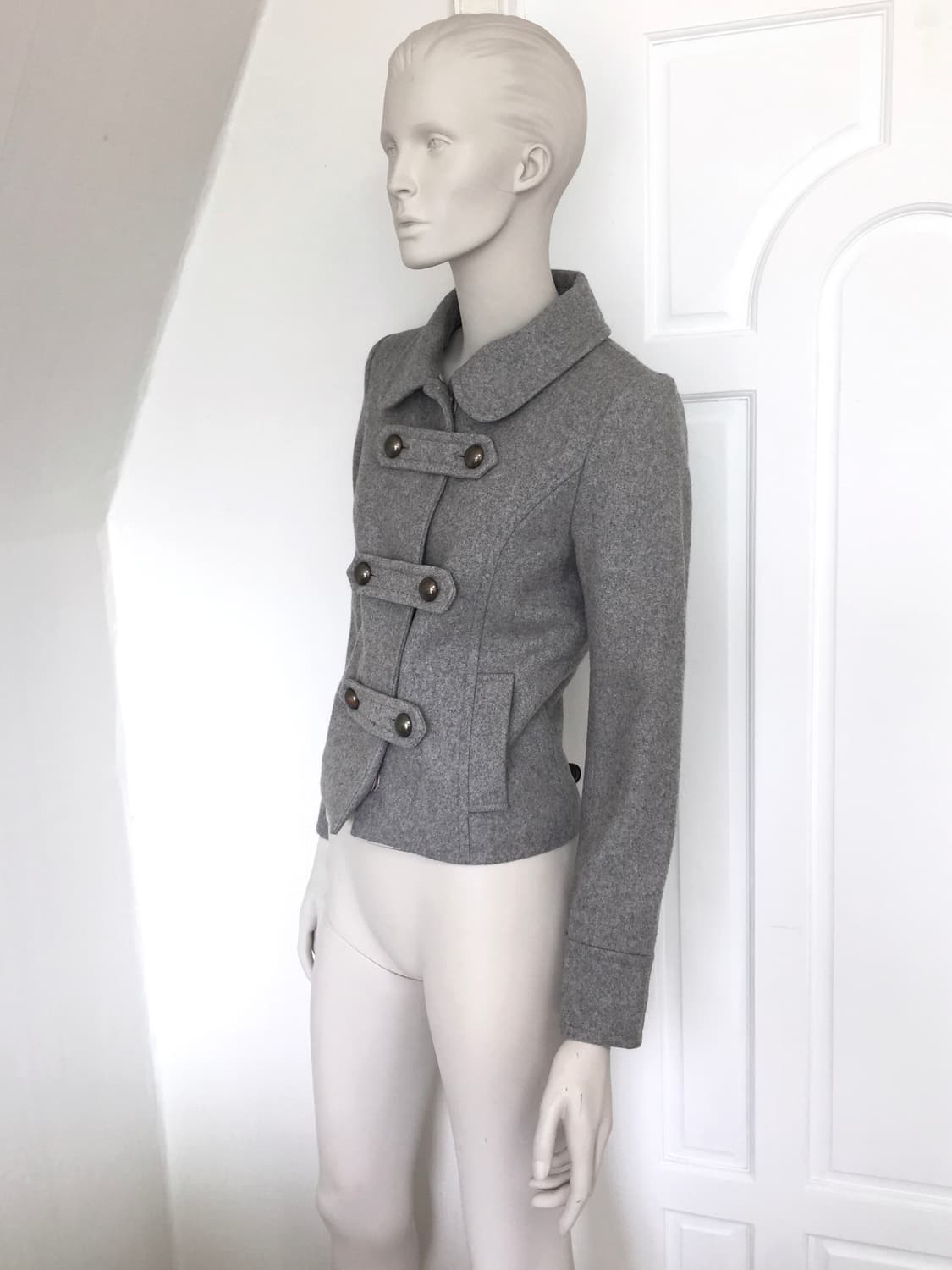 Japanese   Rabbitfur  Double button JK 상품이미지5