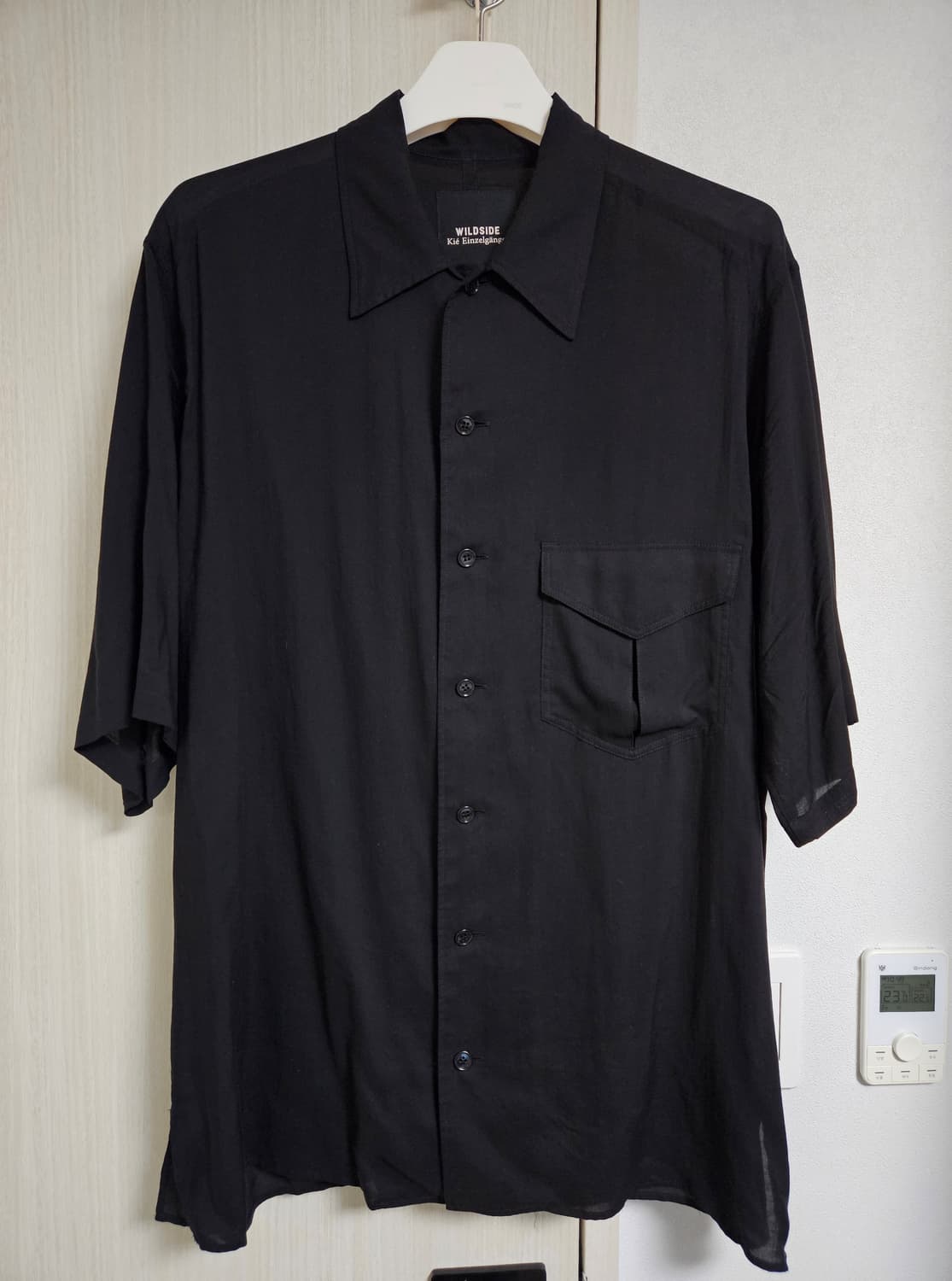 Kié Einzelgänger x 요지 야마모토 오픈 칼라 셔츠 상품이미지3