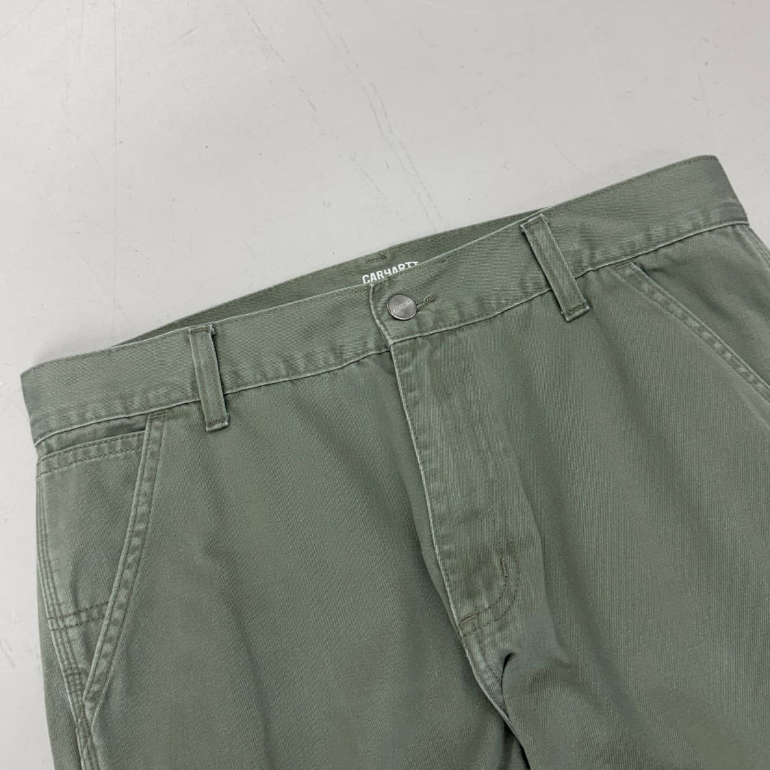 칼하트 WIP 모스그린 카펜터 워크팬츠 상품이미지4