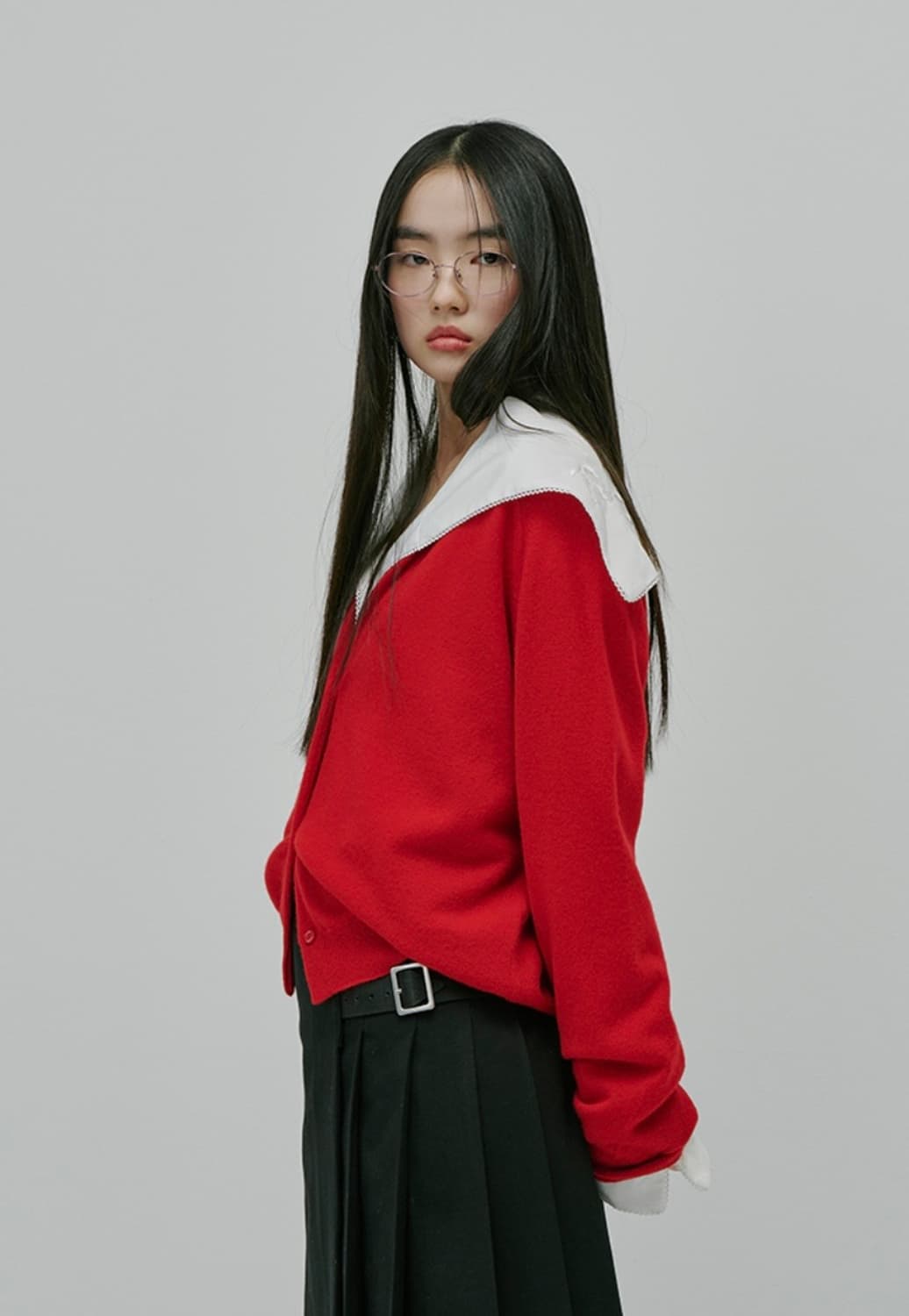 프레클 bow sailor collar blouse 상품이미지3