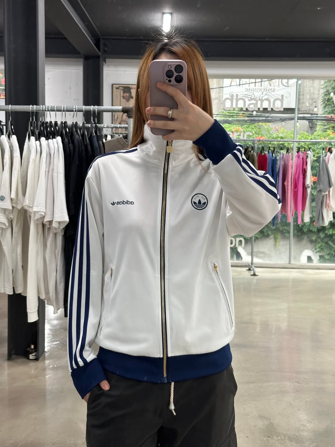 아디다스 파이어버드 배지 트랙탑 져지 클라우드화이트 상품이미지1