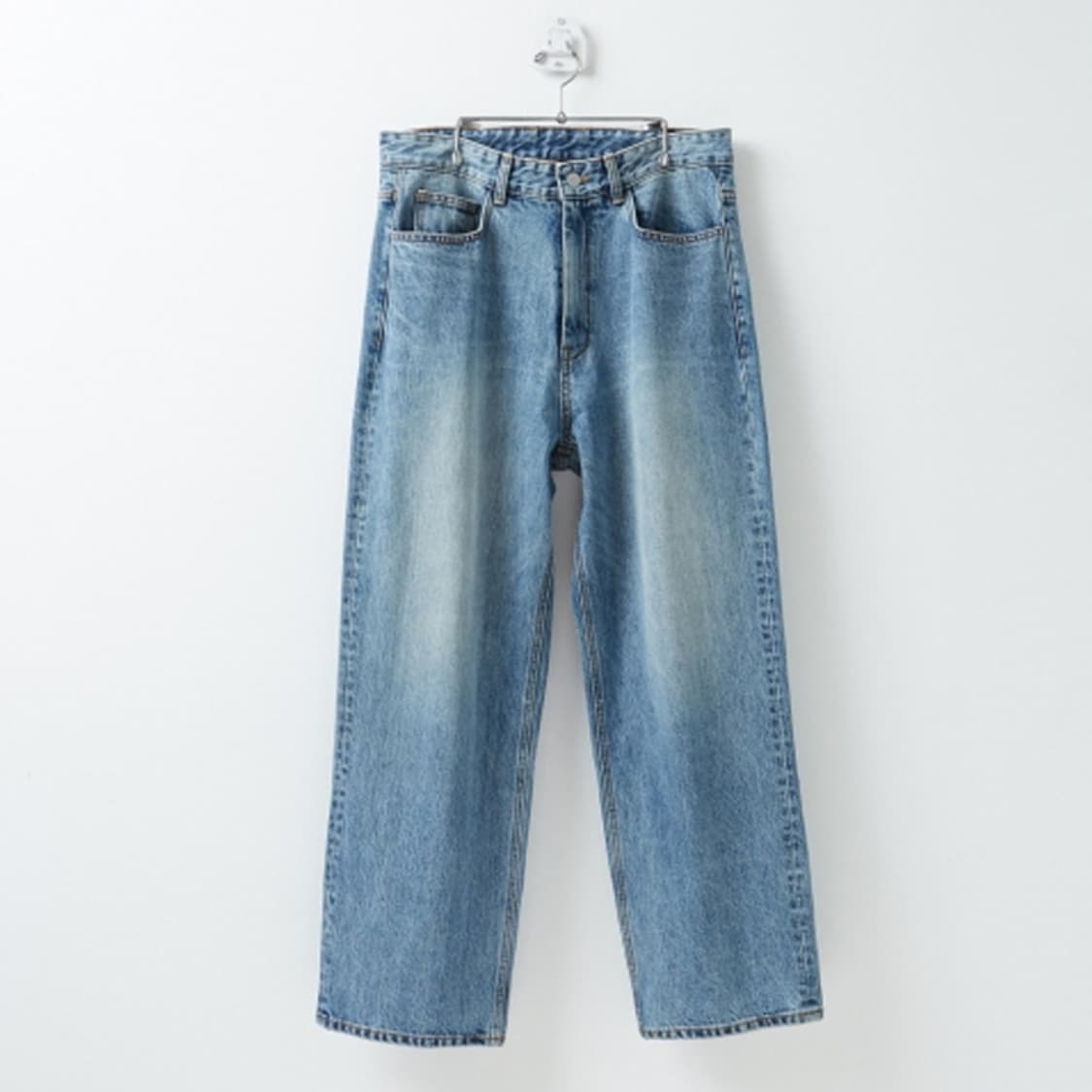 유스 와이드 데님팬츠 미디움 블루 상품이미지7