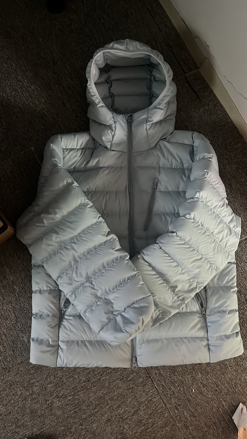 무신사 스탠다는 경량패딩 클라우디 블루 L 상품이미지1