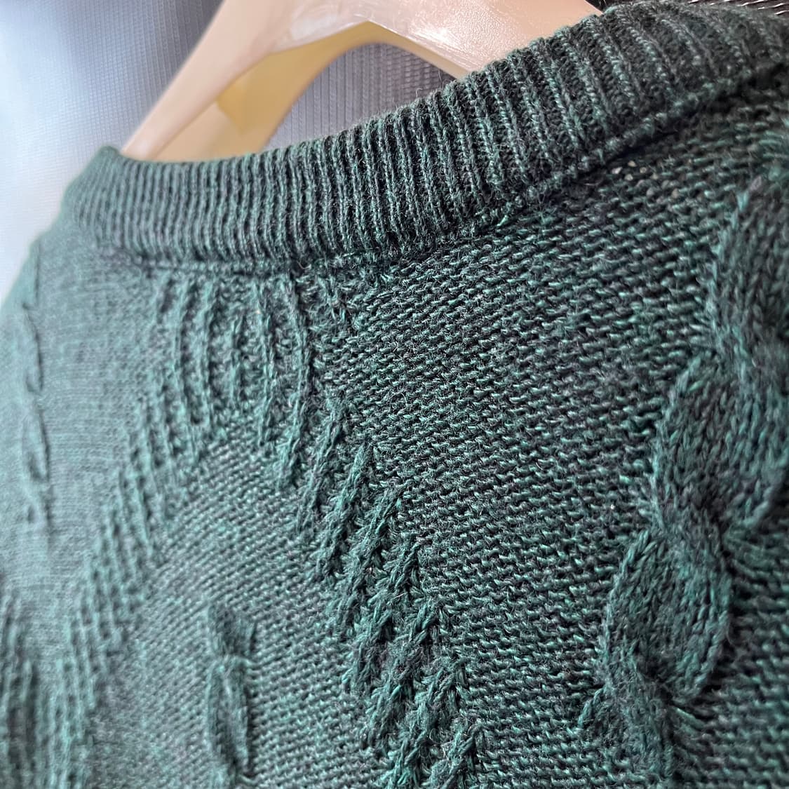 70s 라코스테 프랑스 메이드 케이블 니트  상품이미지6