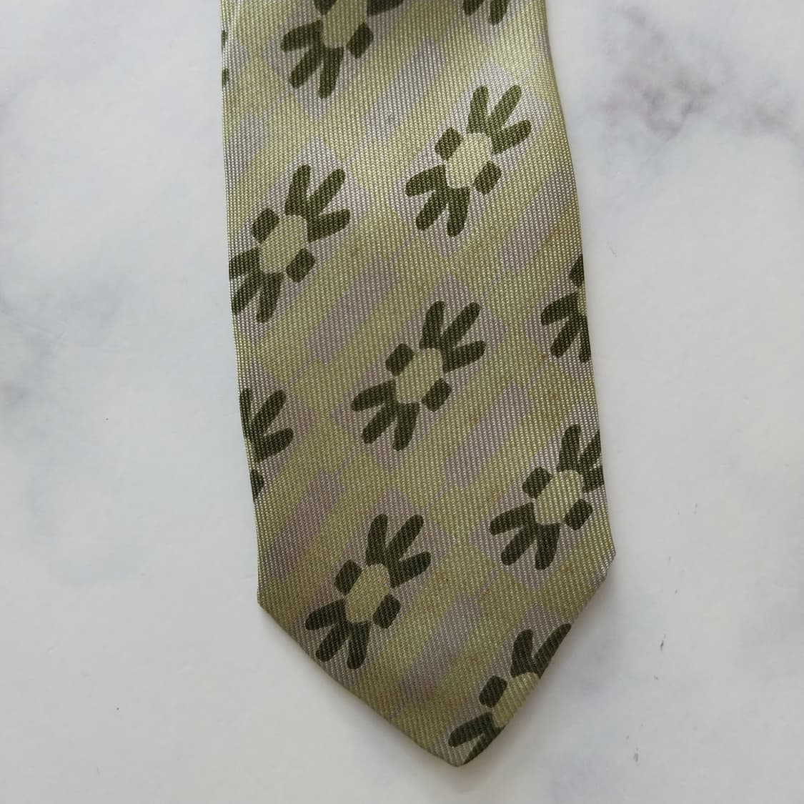 조르지오 아르마니 실크 패턴 넥타이 10.1cm A등급 K2078 상품이미지9