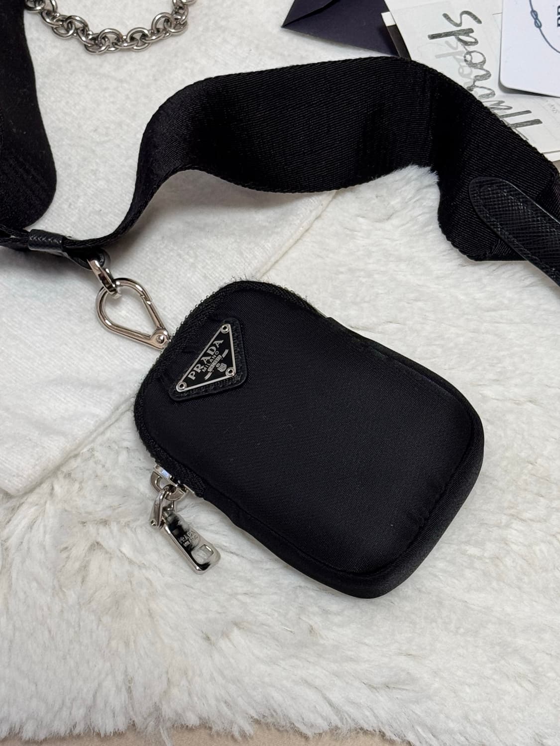 프라다 테수토 호보백 리나일론 블랙 상품이미지3