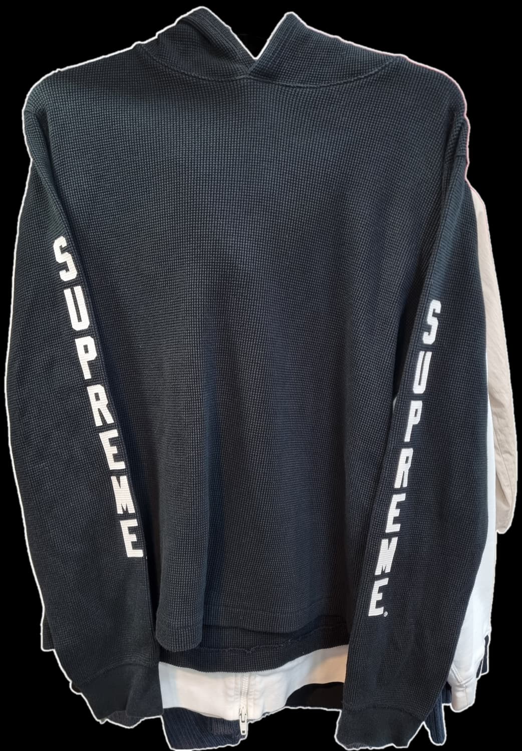 슈프림 블랙 후드티 M 상품이미지1