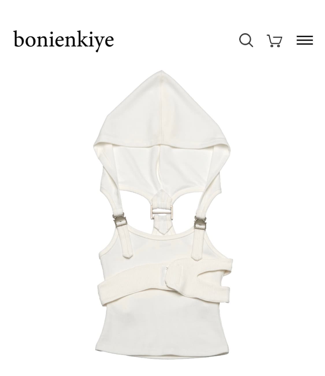 bonienkiye 보니앤키예 후디 훅 밴딩 슬리브리스 상품이미지10