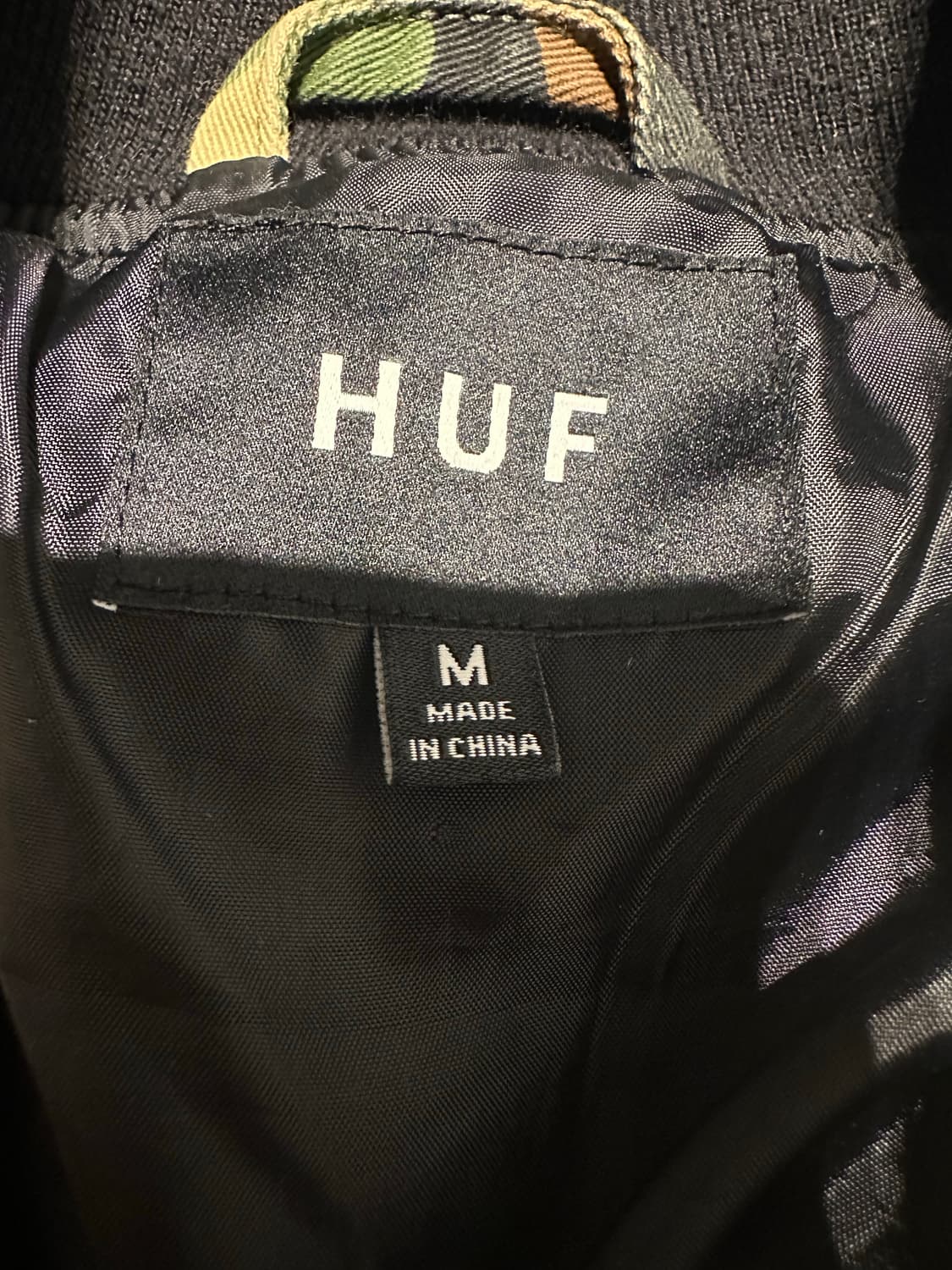 HUF 허프 킹스톤 카모패턴 블루종 자켓 m 상품이미지3