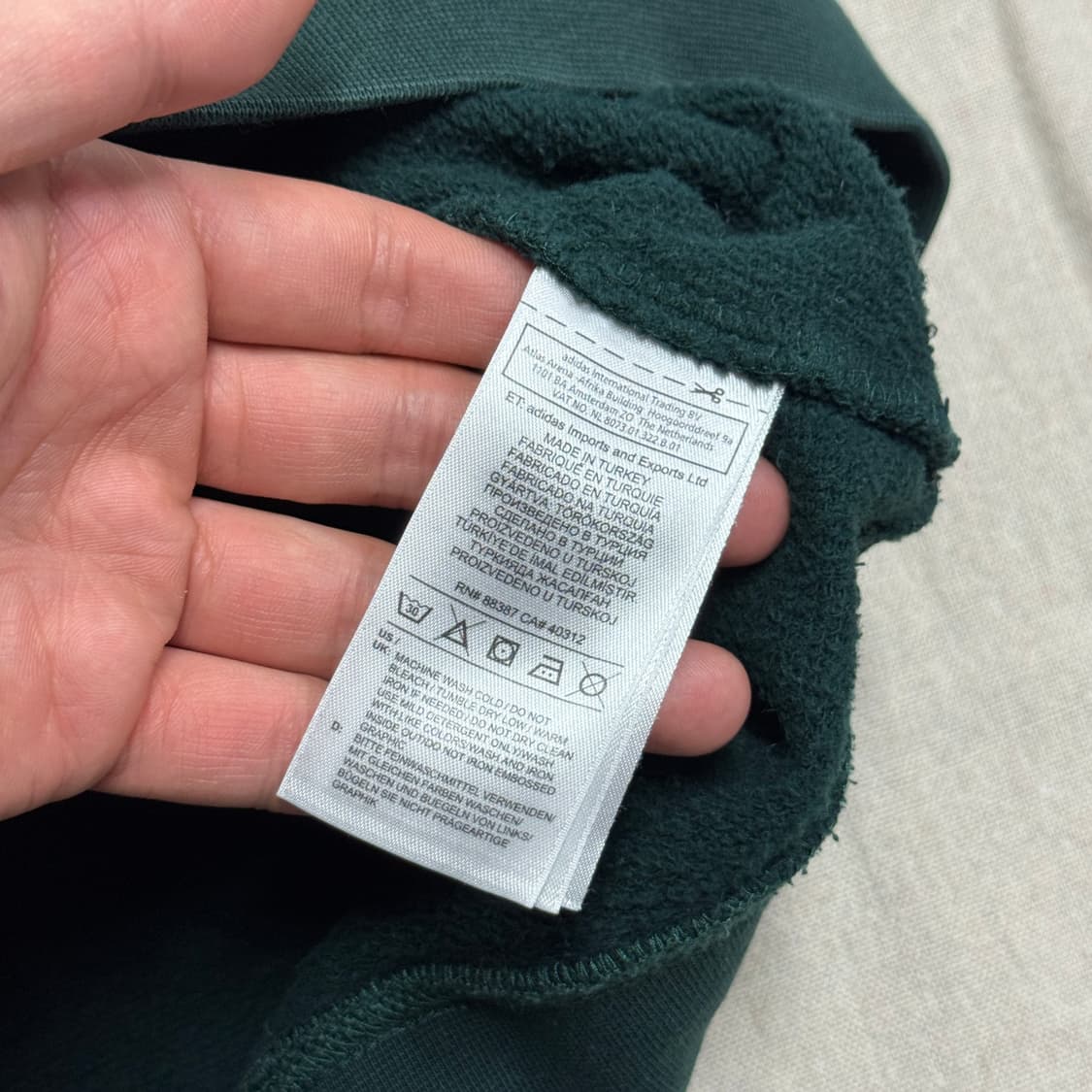 아디다스 알렉산더왕 그린 스웻 맨투맨 L 상품이미지7