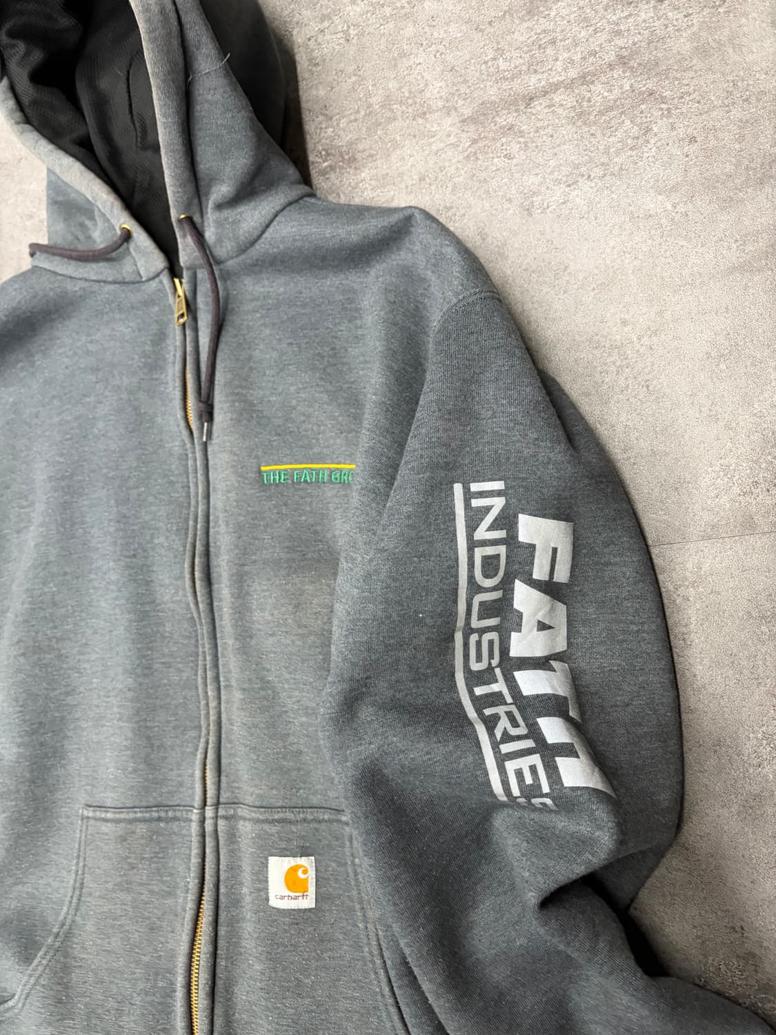 칼하트 Industries 써멀 후드집업 회색 상품이미지6