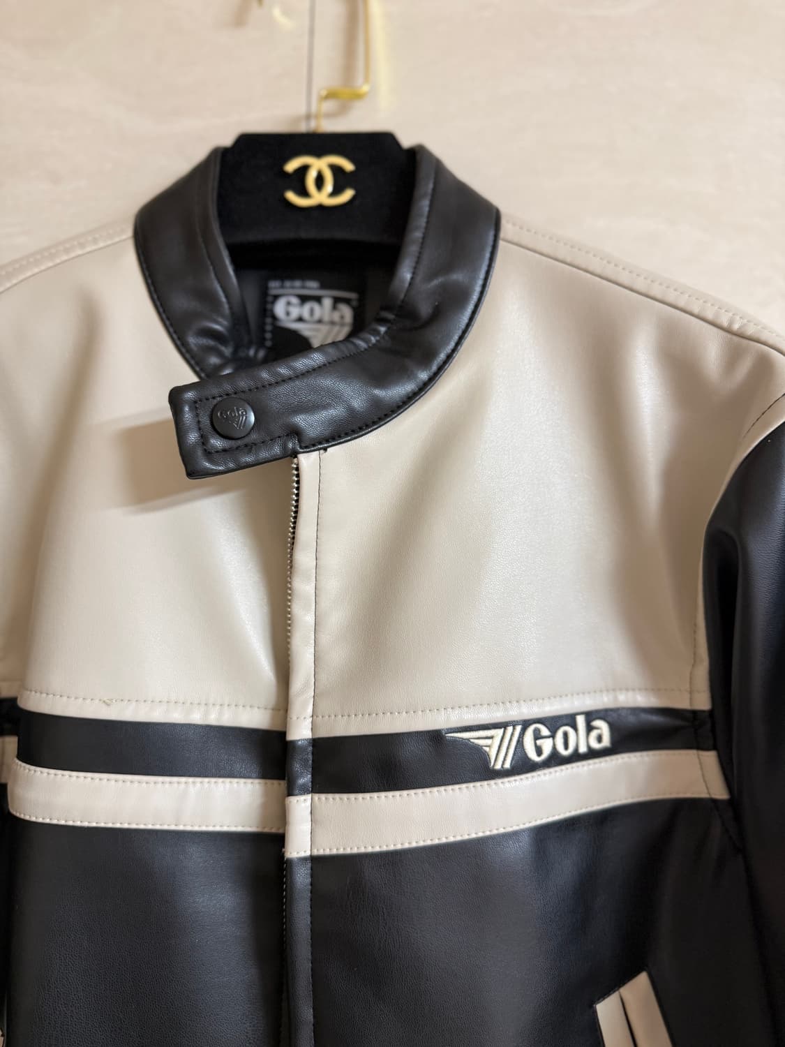 골라 클래식 바이커 레더자켓 S 상품이미지2