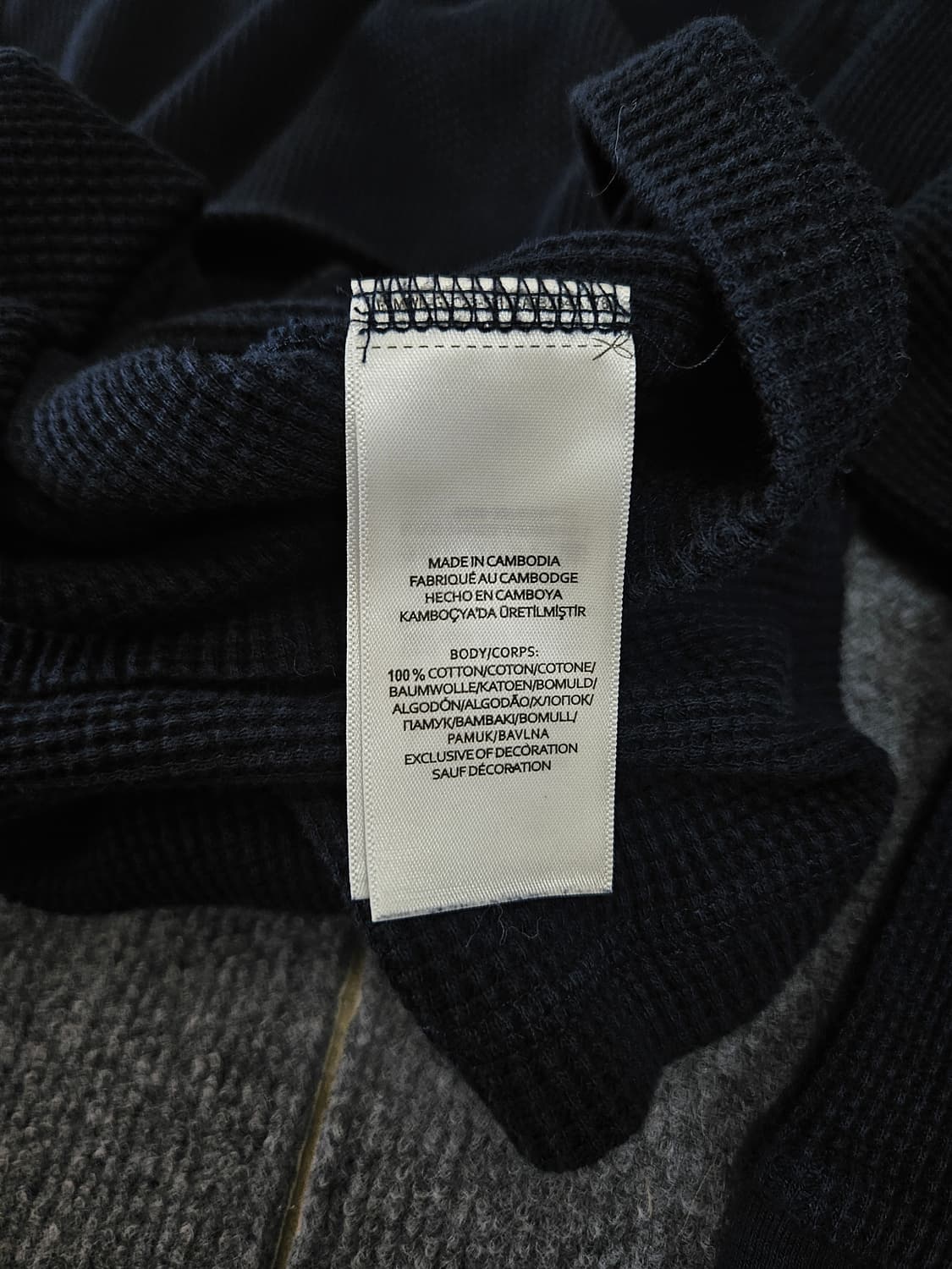 폴로 랄프로렌 네이비 와플셔츠 급처 상품이미지4