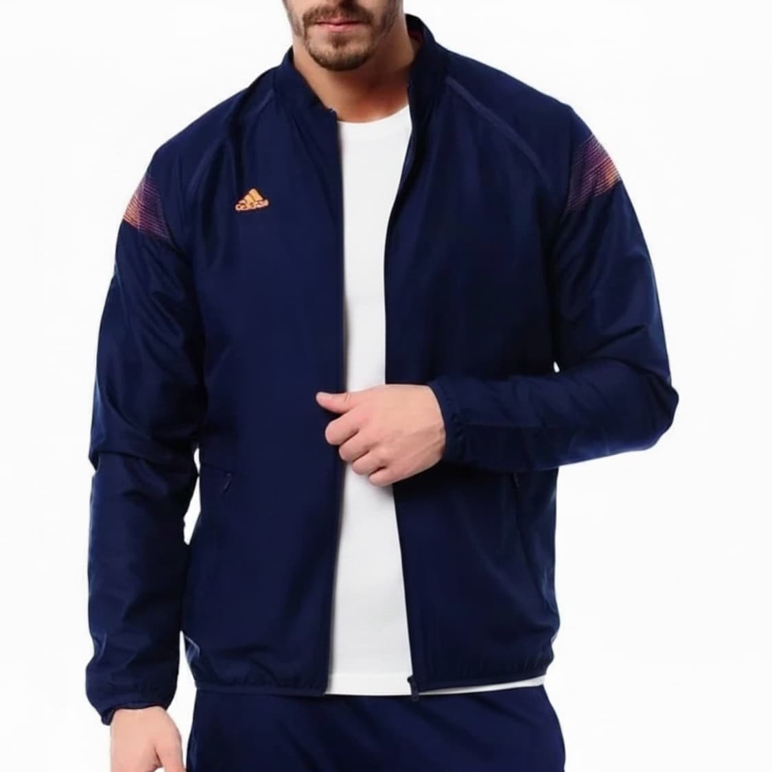 [M] adidas 아디다스 네이비 윈드브레이커 바람막이 자켓 상품이미지3